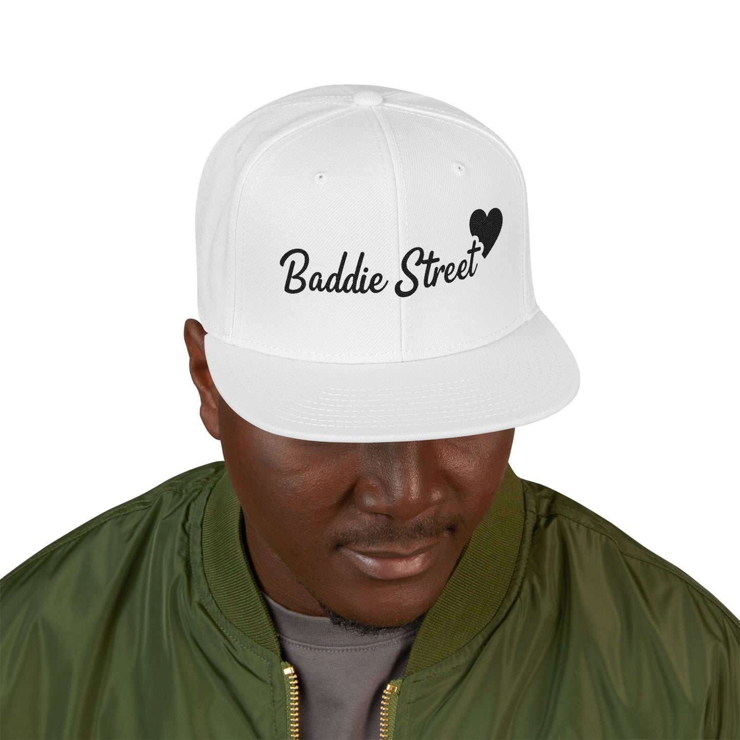"Baddie Street" Script Heart V1 Snapback Hat