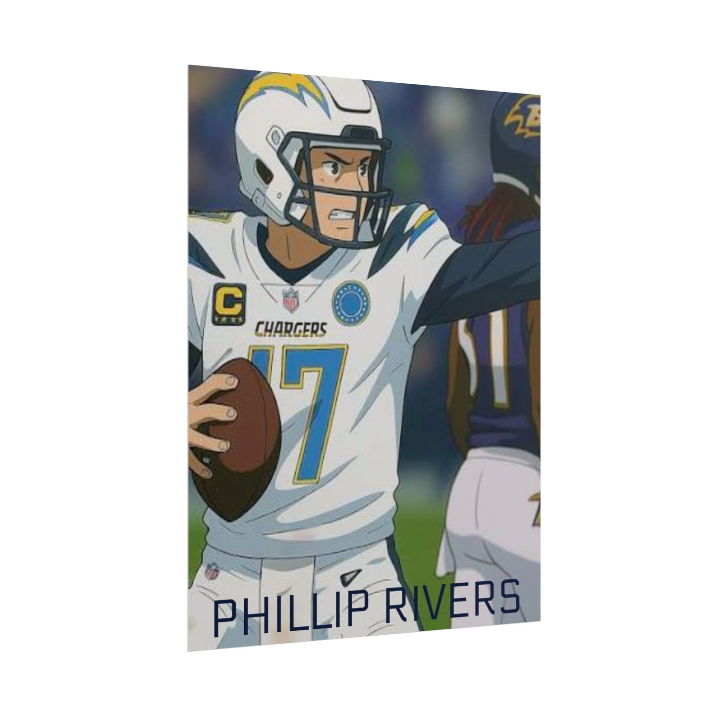 Loco Fits Anime Football 'Phillip Rivers' Poster