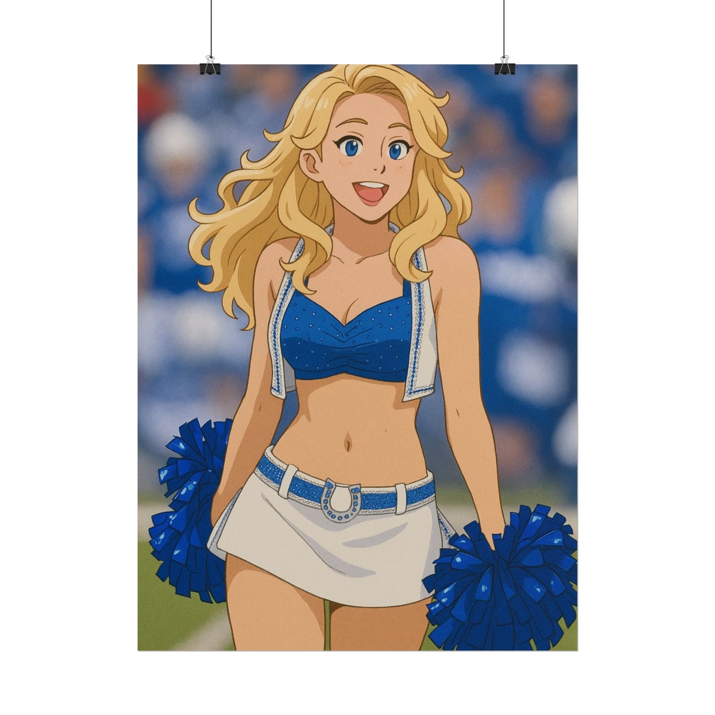 Loco Fits Anime Girls 'Colts Cheerleader On-Field 1' Poster