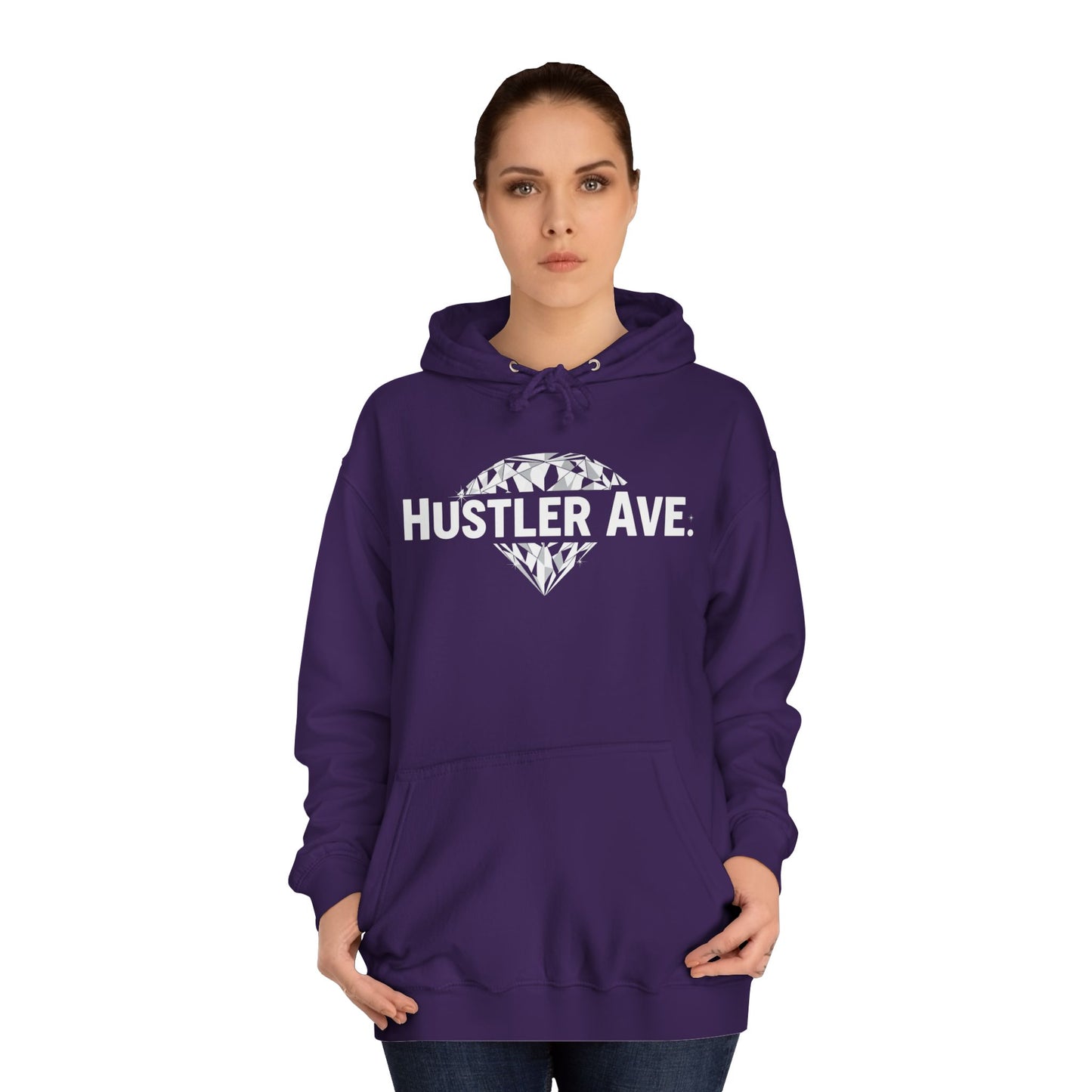 Base "Hustler Ave" Diamond Status College Hoodie