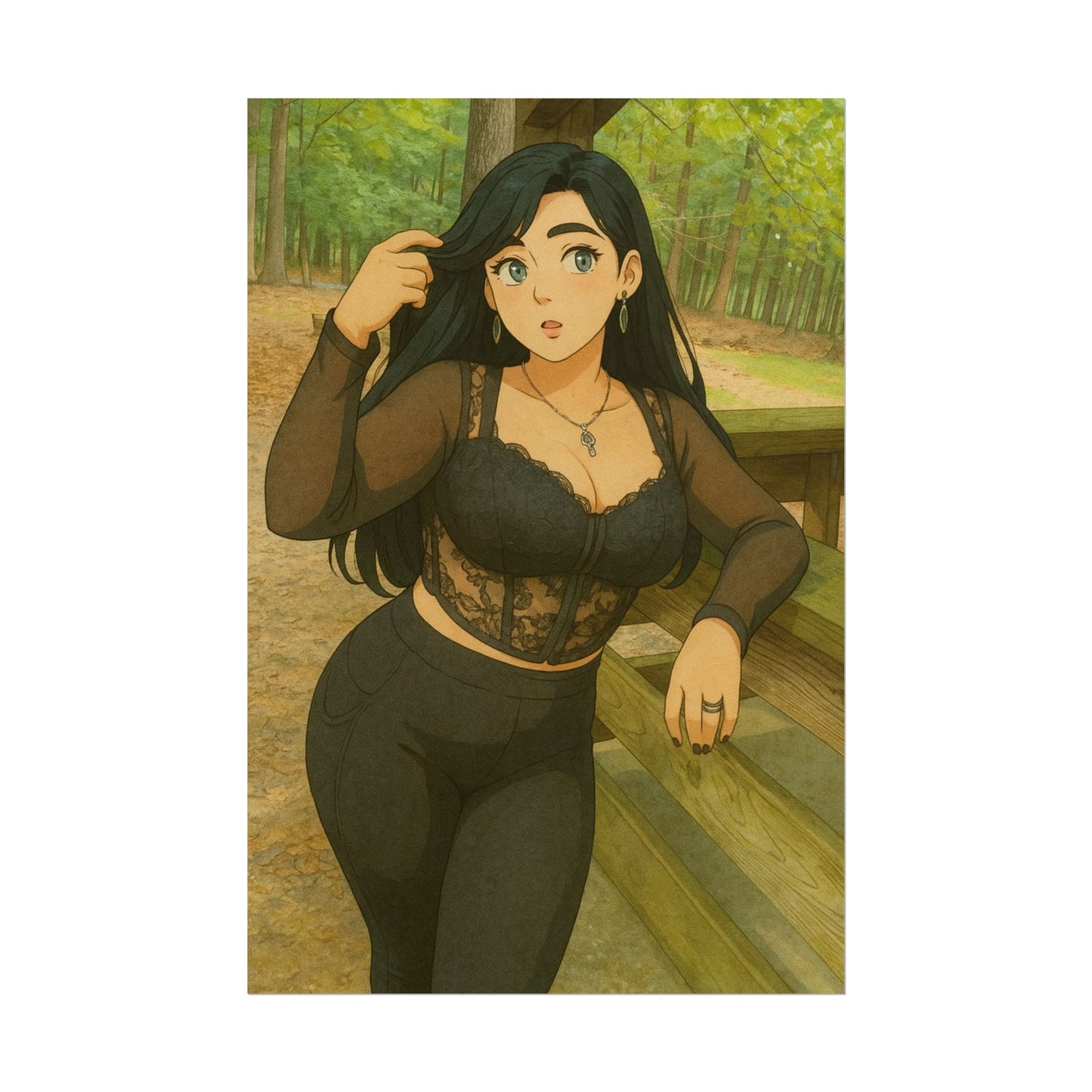 Loco Fits Anime Girls 'Maiden Of The Forrest' Poster