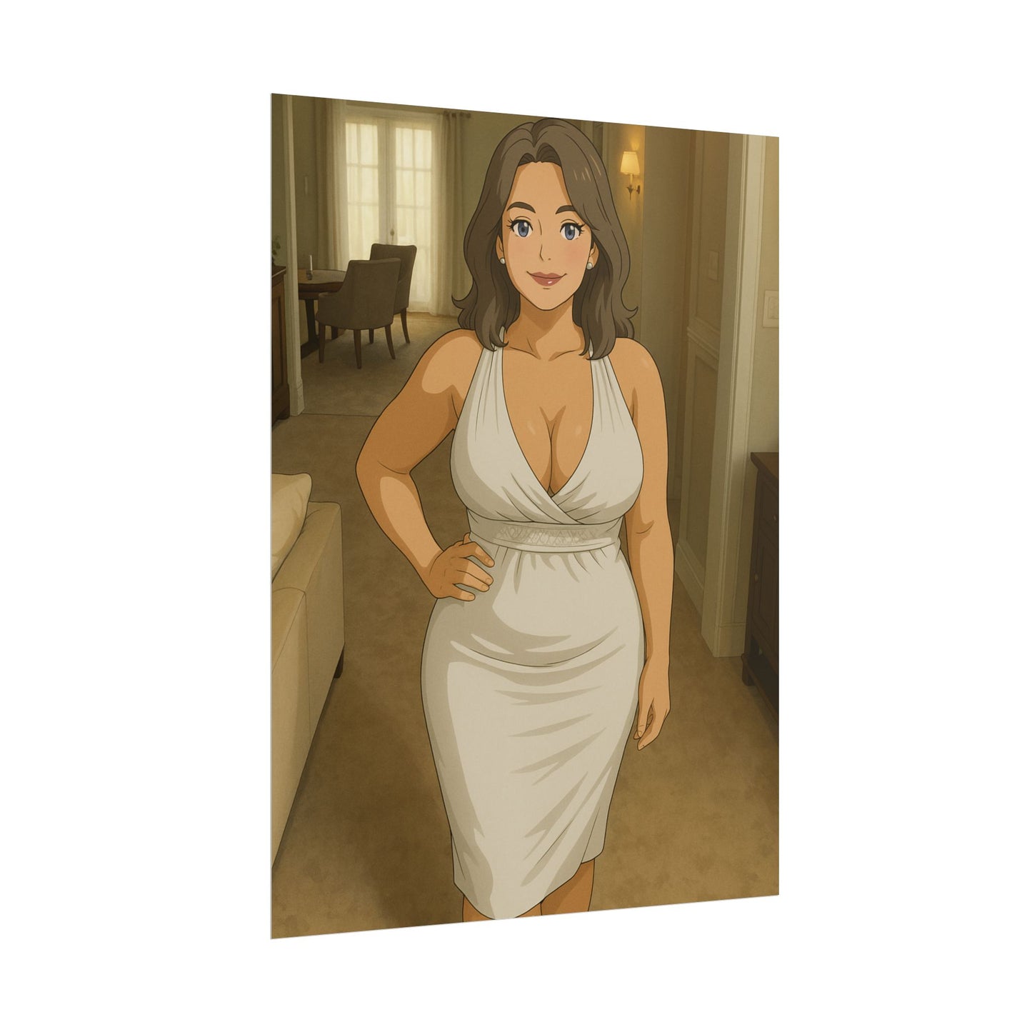 Loco Fits Anime Girls 'Come in for Dinner' Poster