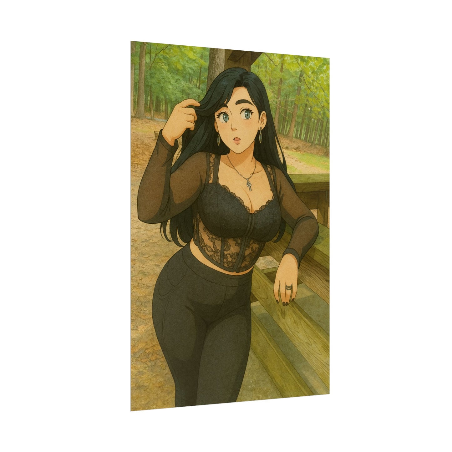 Loco Fits Anime Girls 'Maiden Of The Forrest' Poster