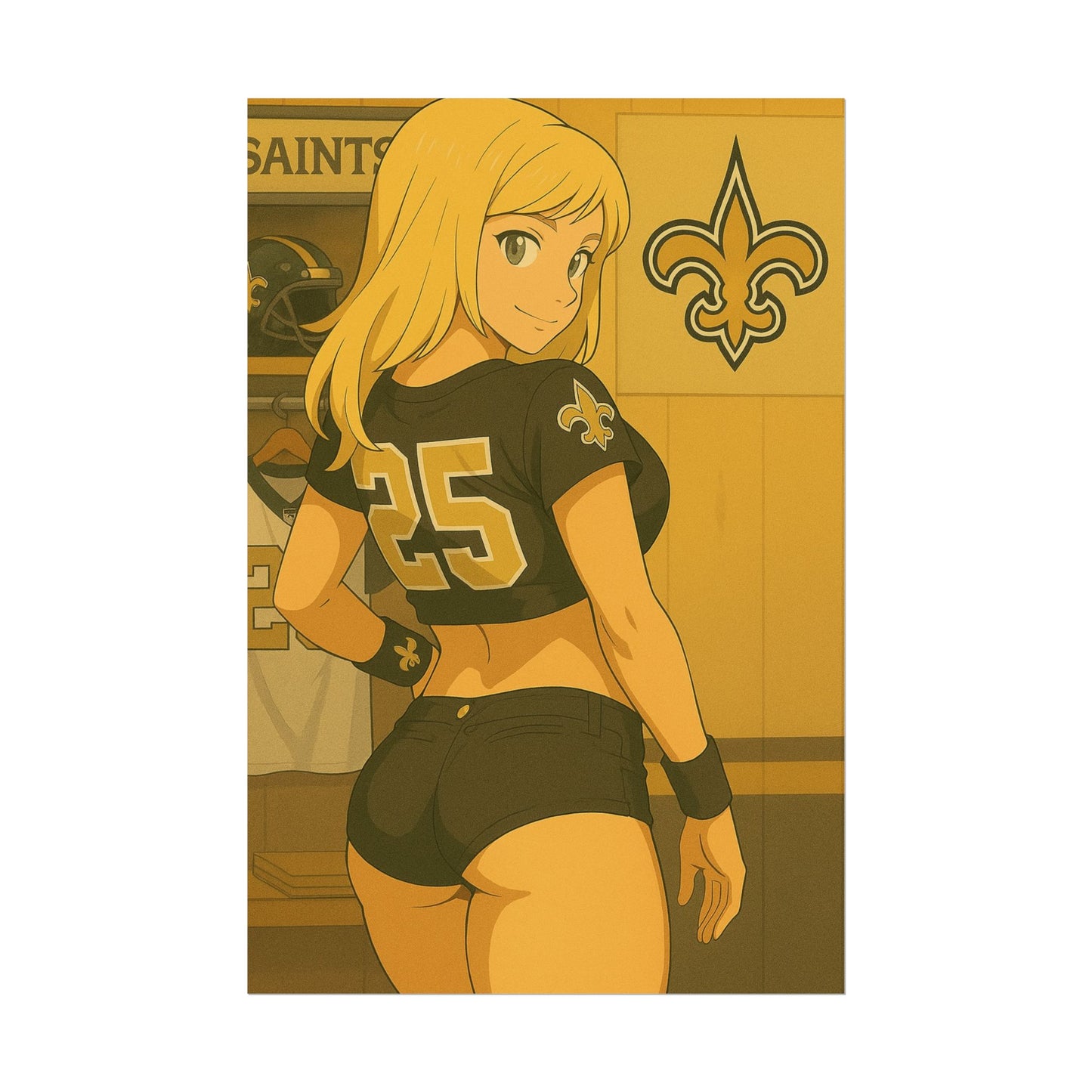 Loco Fits Anime Girls 'Saints Girl Locker Room 1' Poster