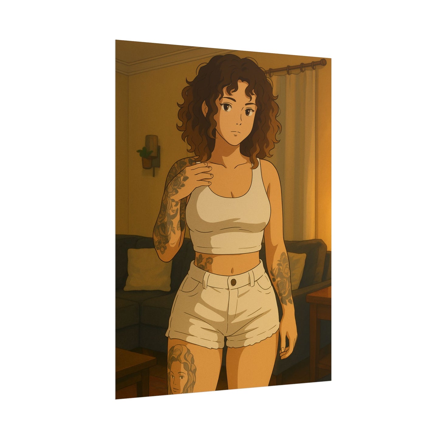 Loco Fits Anime Girls 'Simple Laidback Saturday' Poster