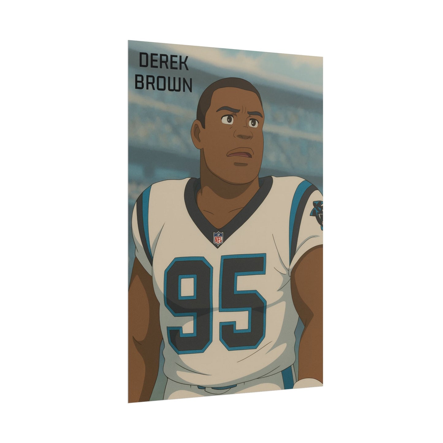 Loco Fits Anime Football 'Derek Brown' Poster