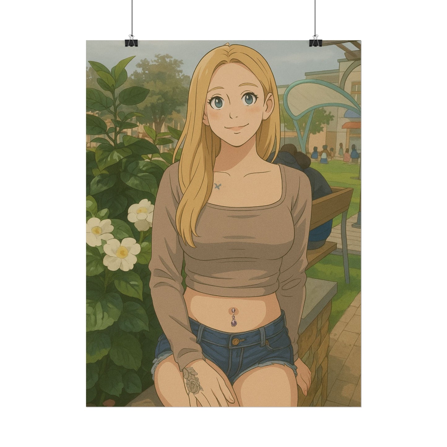 Loco Fits Anime Girls 'Day in the Park' Poster