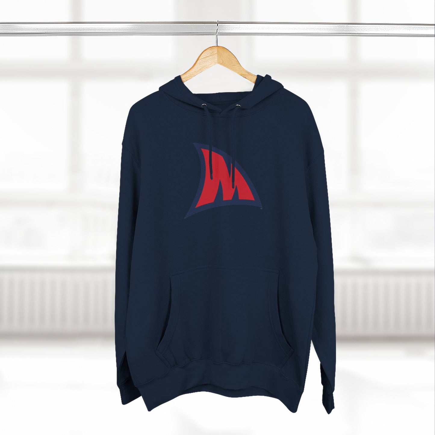 'Ole Miss Landshark M' Three-Panel Fleece Hoodie
