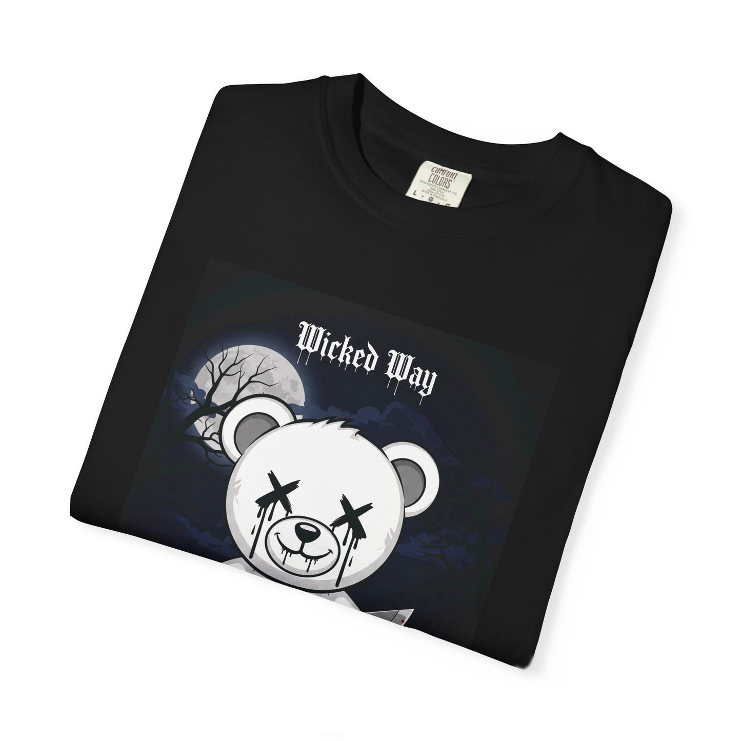 Limited Edition "Wicked Way" Machete 'Midnight' Block Teddy Graphic T-Shirt