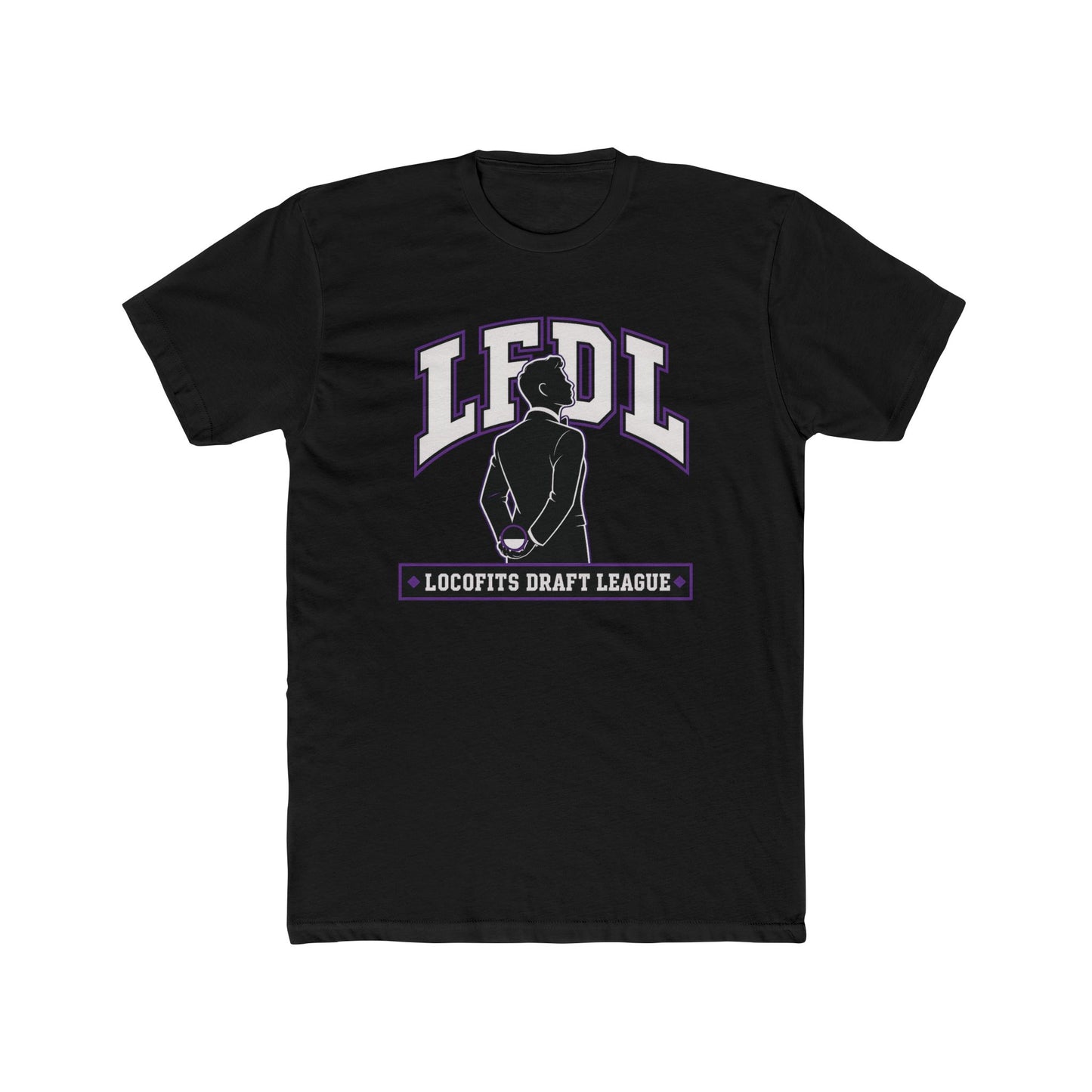 LocoFits Draft League BAL Portrait Silhouette Cotton Crew Tee