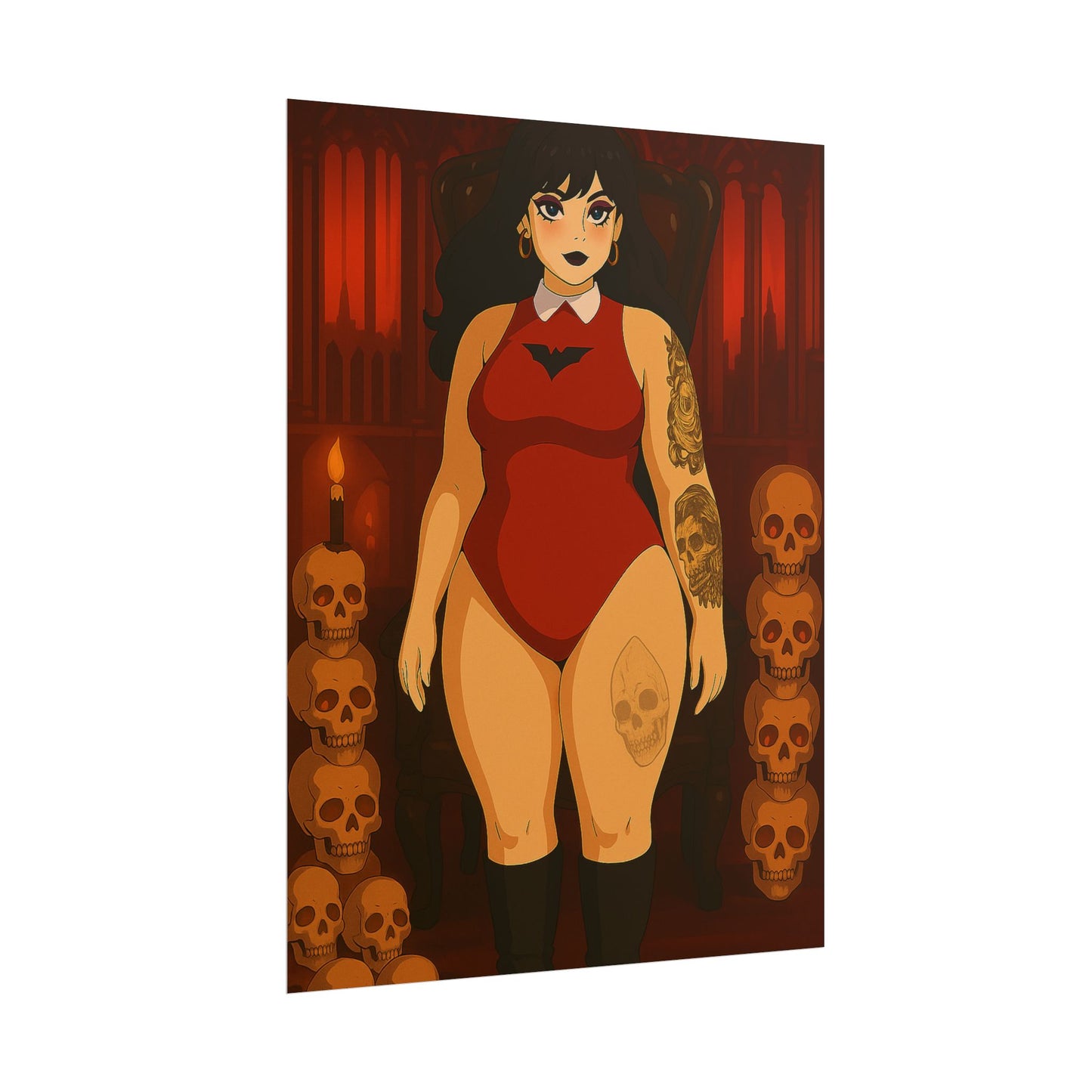 Loco Fits Anime Girls 'Goth Vixen' Poster