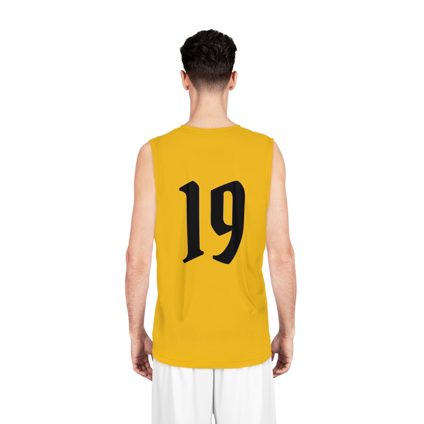 Yellow & Black "Wicked Way" #19 Alt. Basketball Jersey