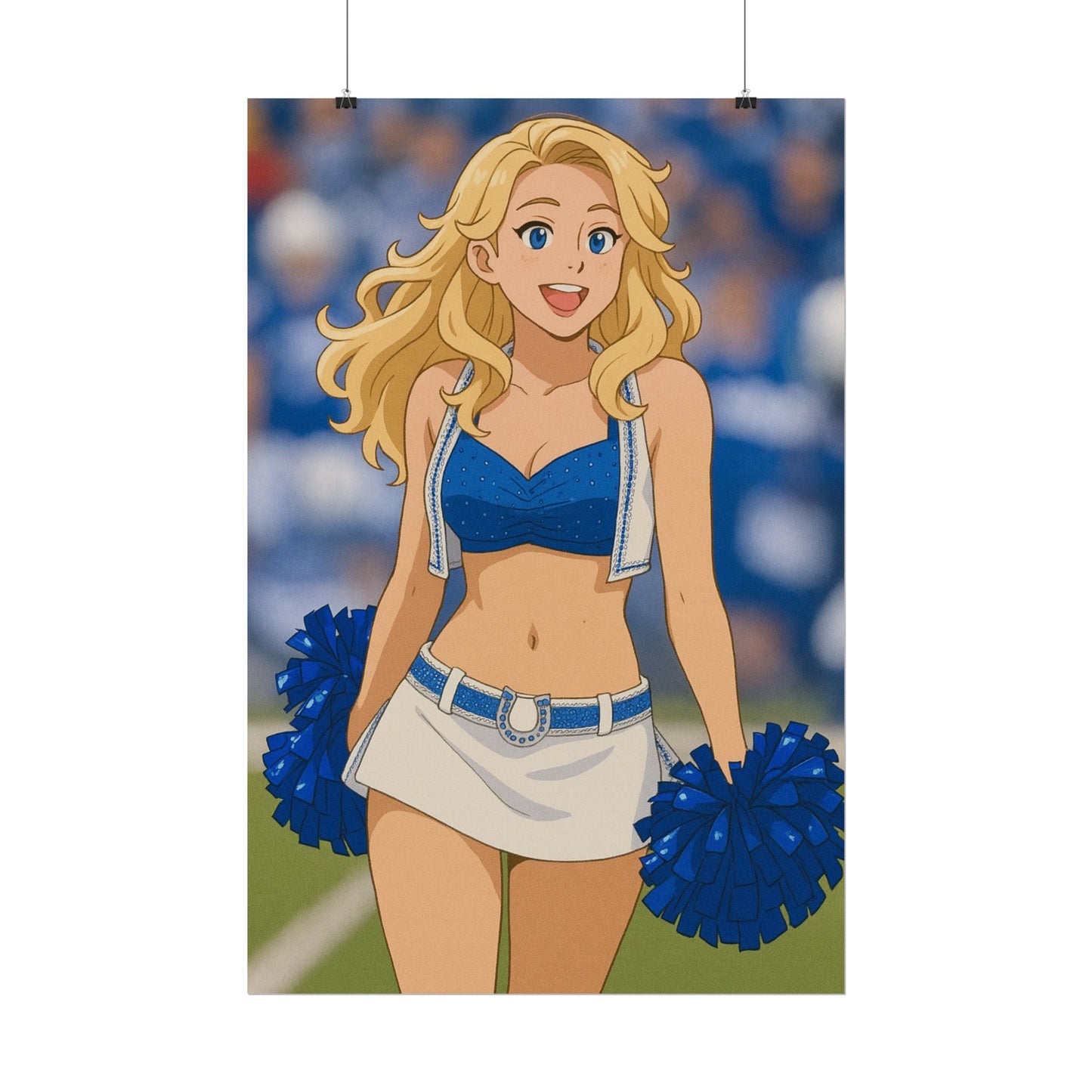 Loco Fits Anime Girls 'Colts Cheerleader On-Field 1' Poster