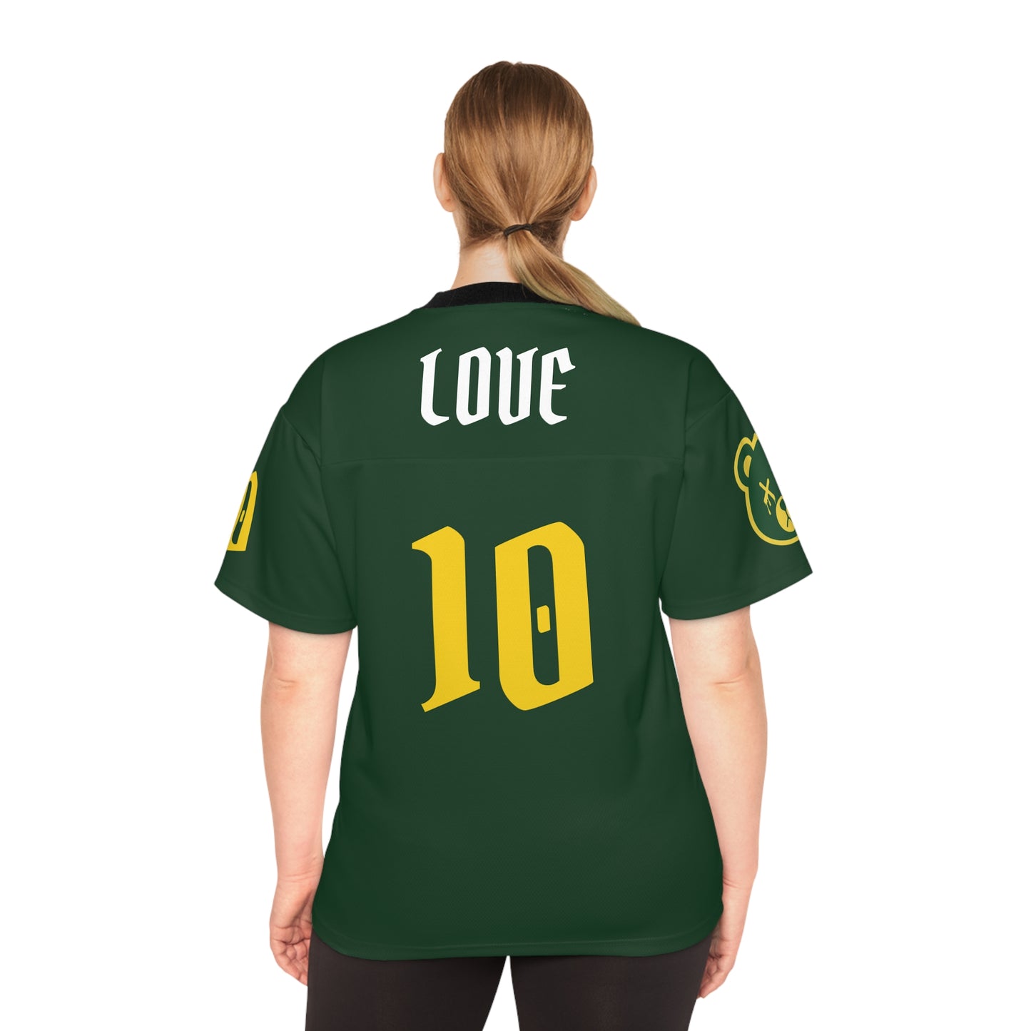 "Wicked Way" #10 Love Deady Bears Football Jersey
