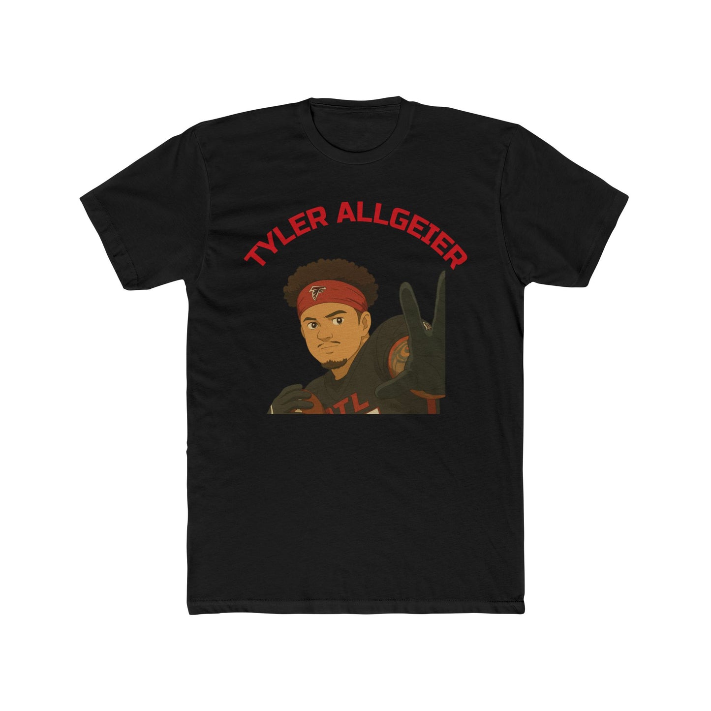 Anime Football 'Tyler Allgeier' Cotton Crew Tee