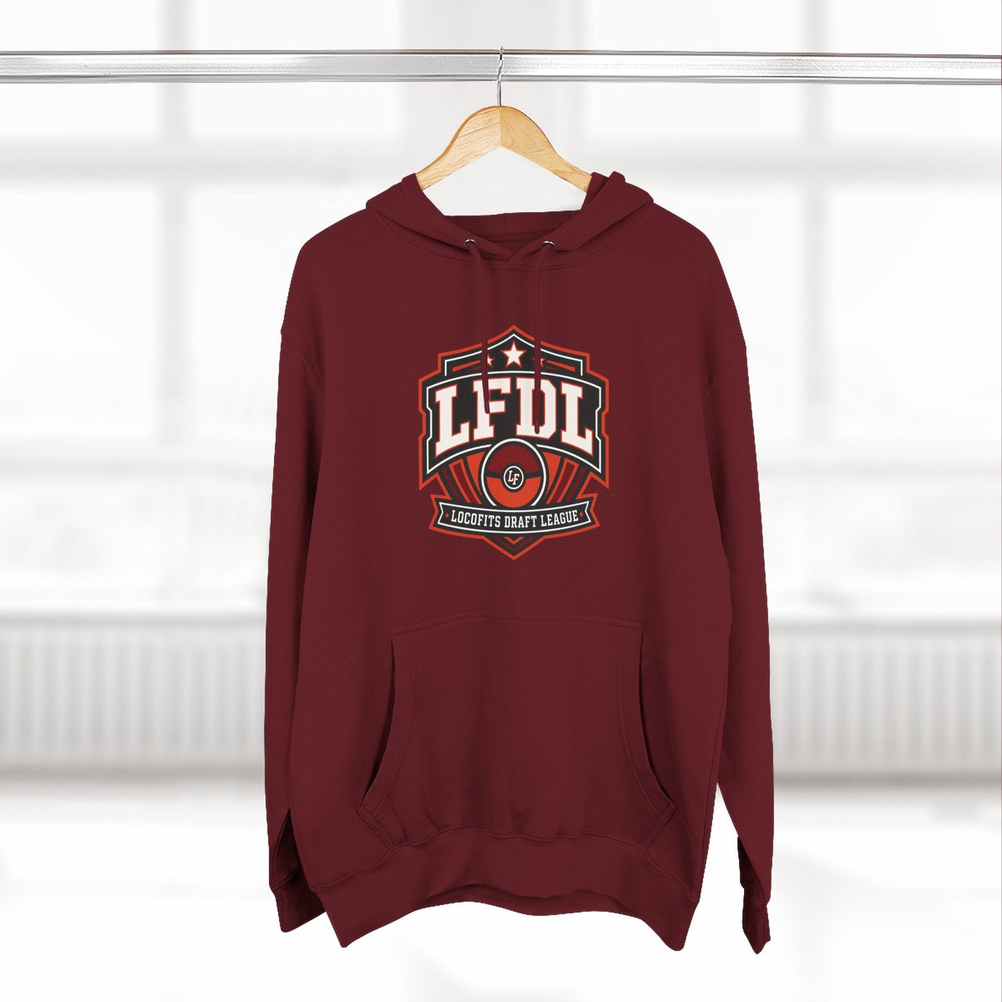 LocoFits Draft League Cincinnati Three-Panel Fleece Hoodie