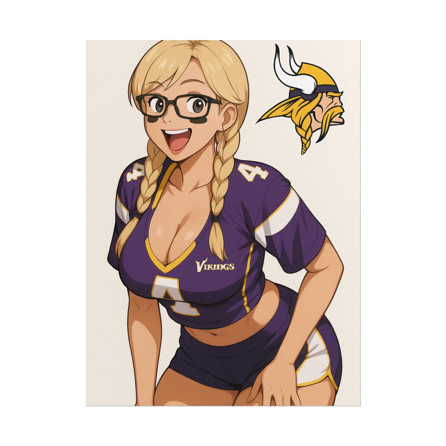 Loco Fits Anime Girls 'Vikings Girl 2' Poster