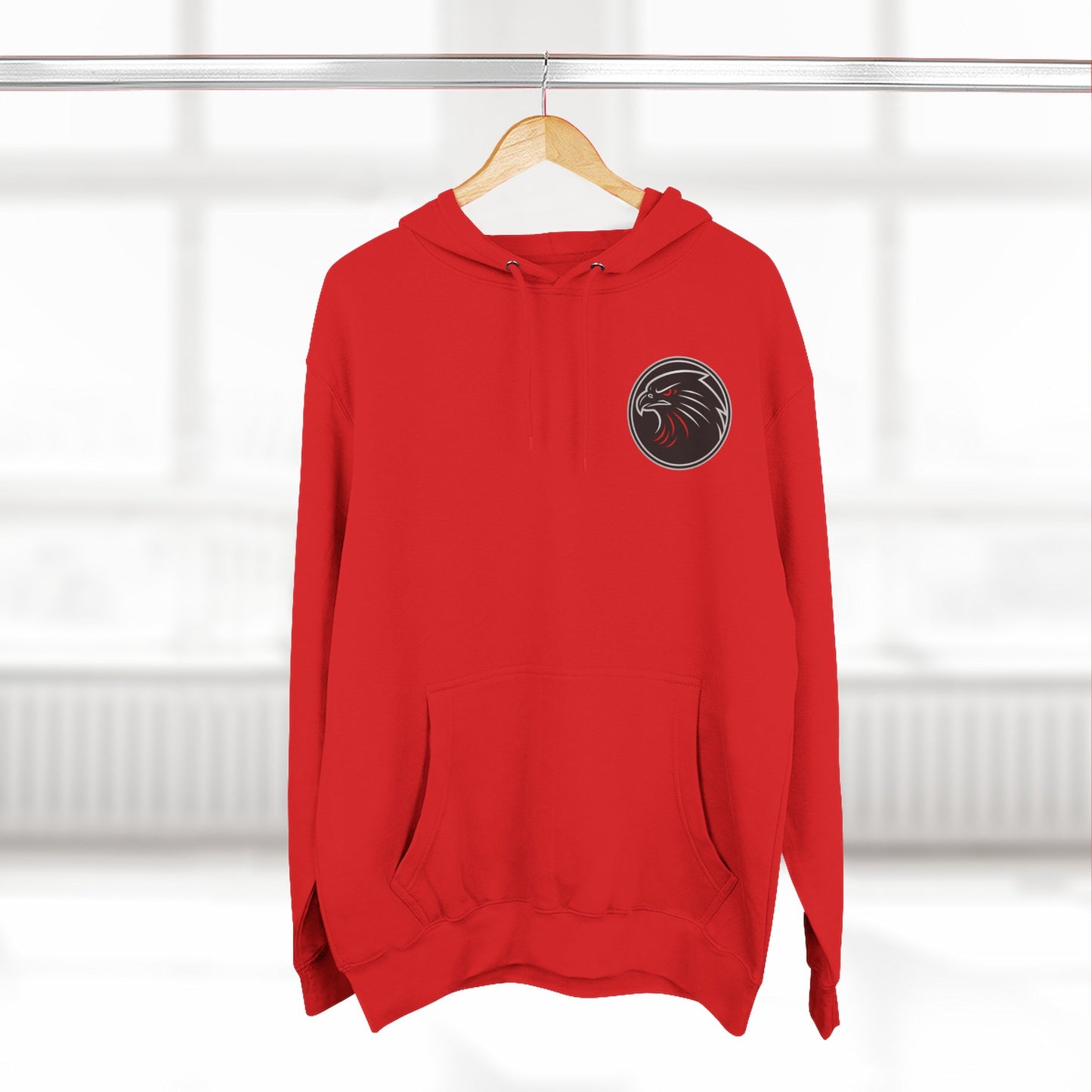 Loco Fits Dirty Birds Falcon Head Three-Panel Fleece Hoodie