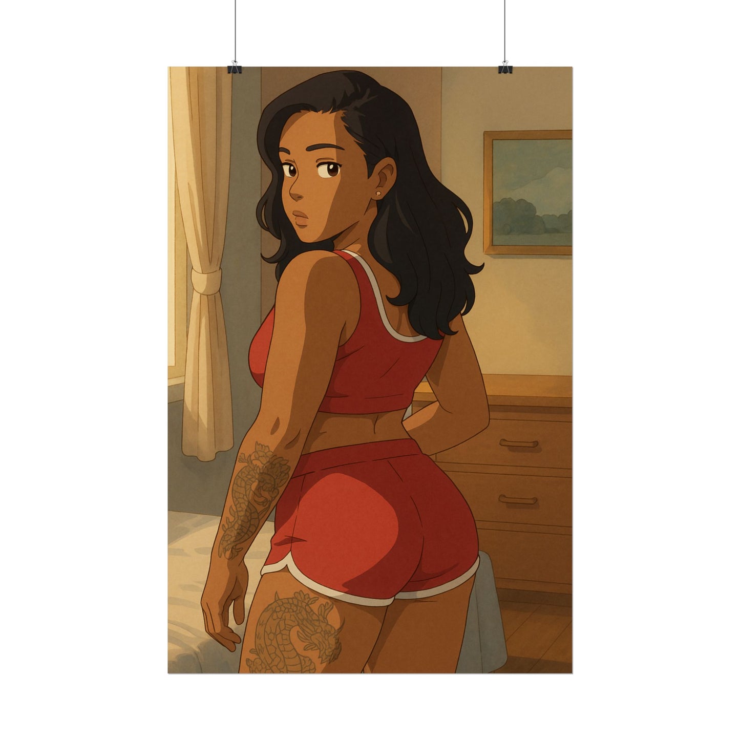 Loco Fits Anime Girls 'Brown Sugar Baddie' Poster