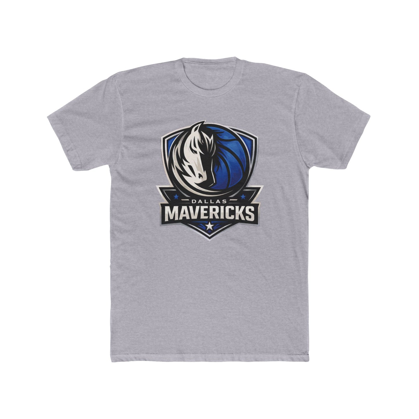 Loco Fits New "NBA Dallas Mavericks Basketball Concept Logo" Cotton Crew Tee