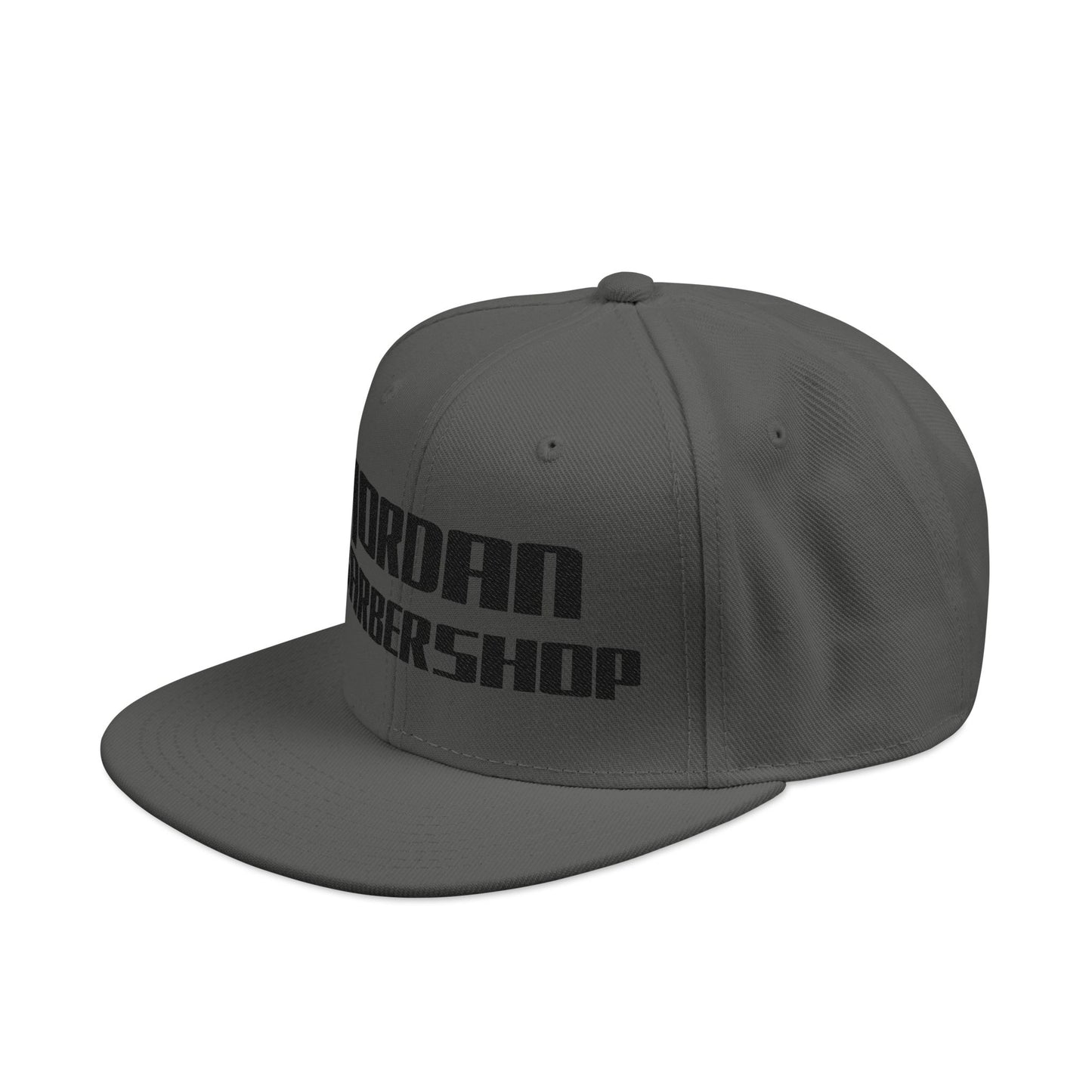 Jordan Barbershop Black Text Snapback