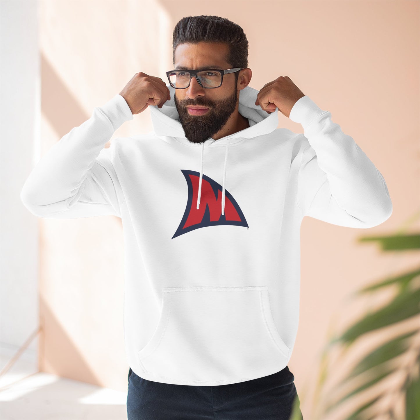 'Ole Miss Landshark M' Three-Panel Fleece Hoodie