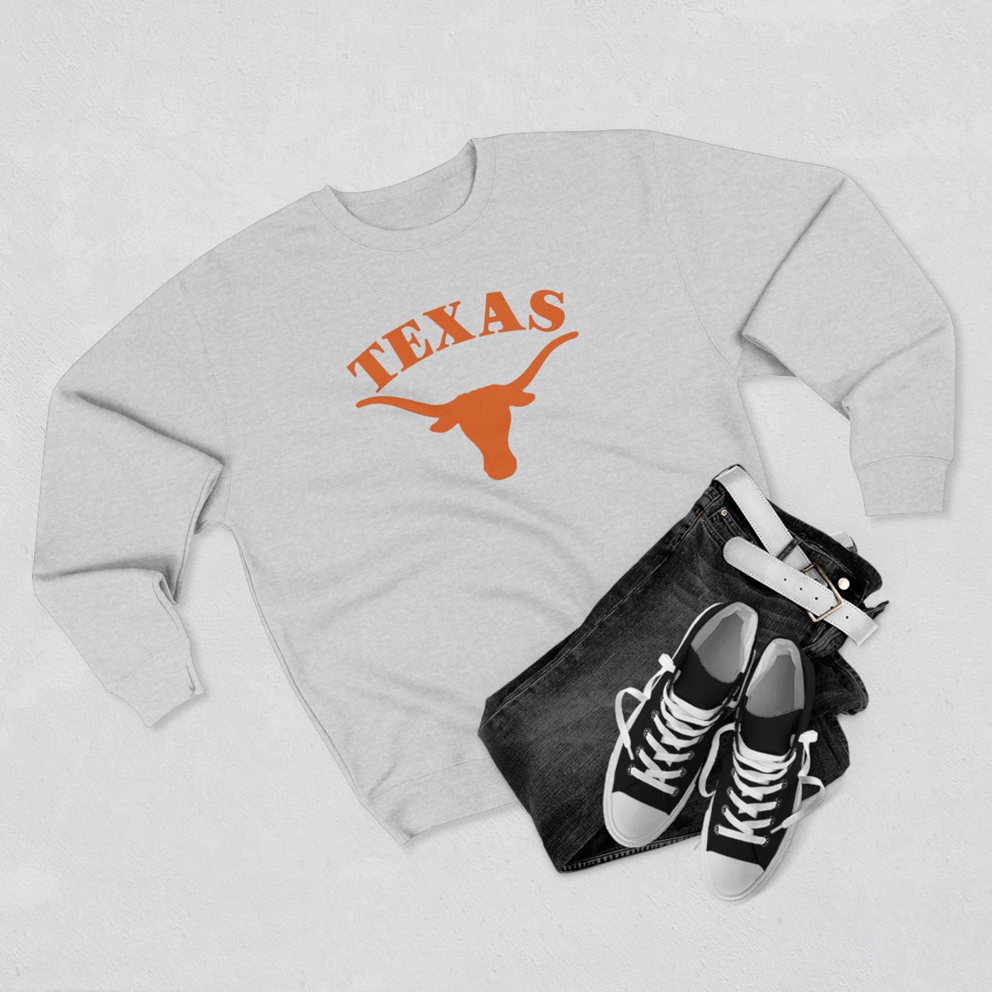 'Texas Longhorns' Cotton Crewneck Sweatshirt