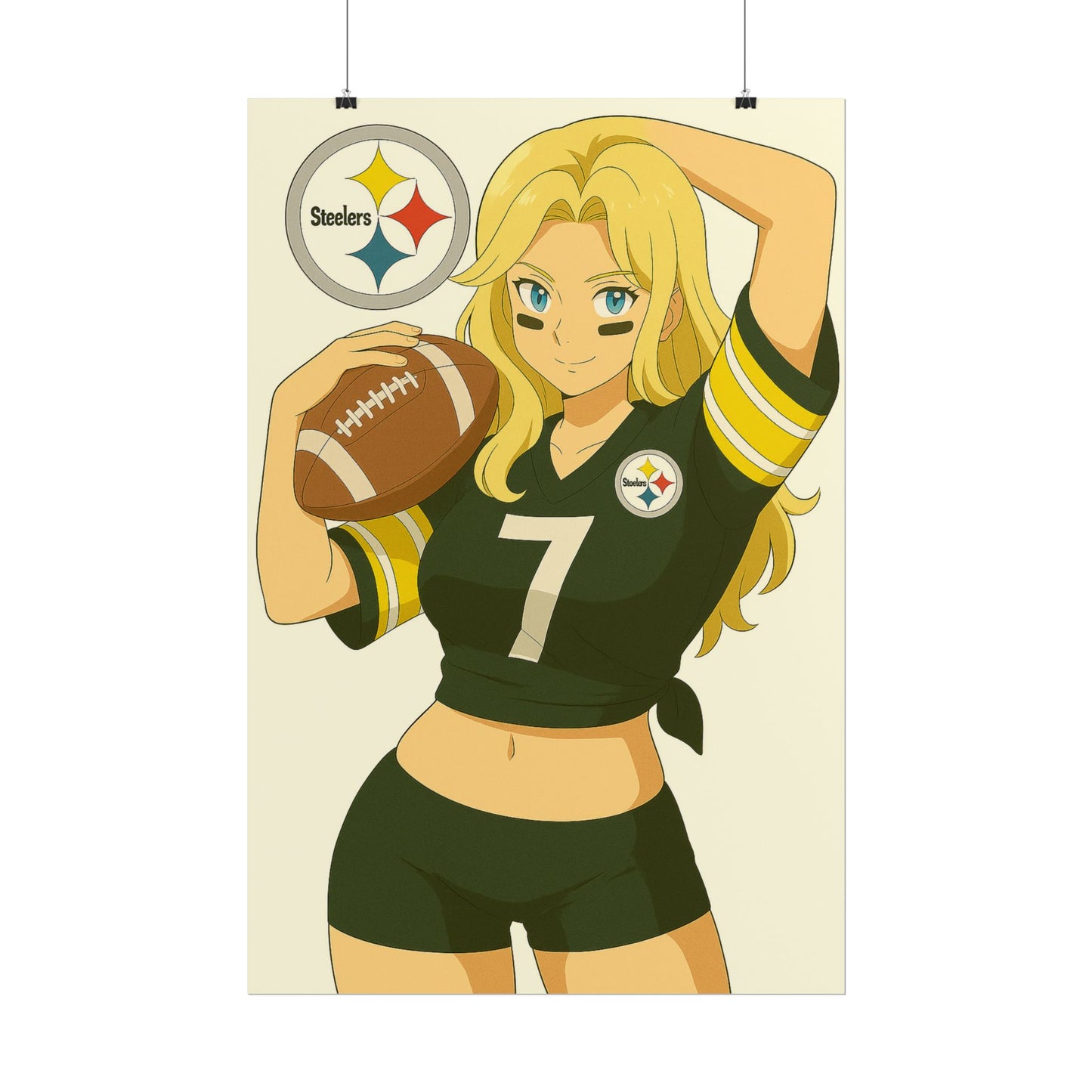 Loco Fits Anime Girls 'Steelers Girl 1' Poster