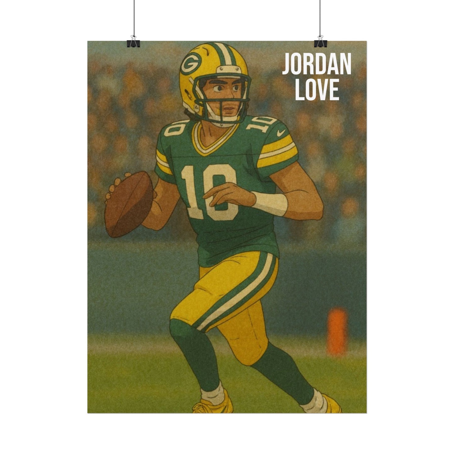 Loco Fits Anime Football 'Jordan Love' Poster