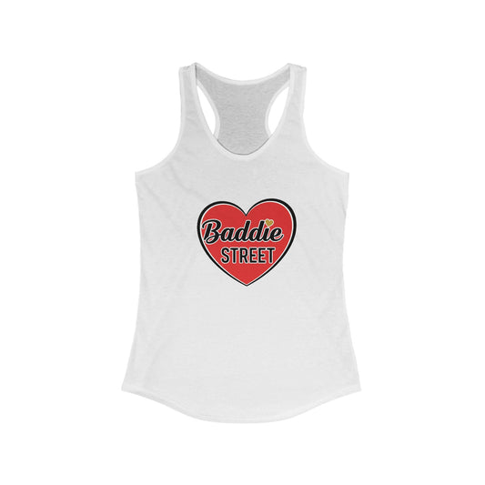 "Baddie Street" Red Heart Woman's Racerback Tank Top