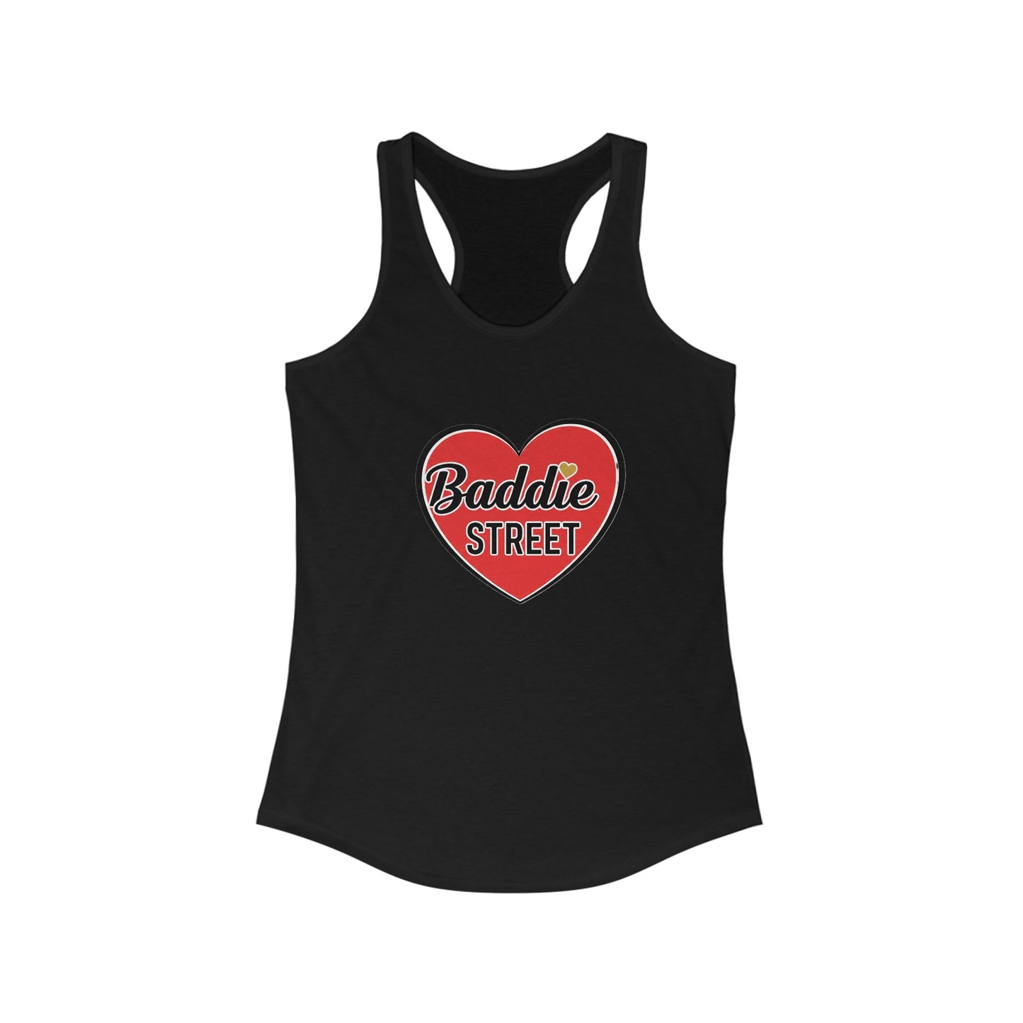 "Baddie Street" Red Heart Woman's Racerback Tank Top