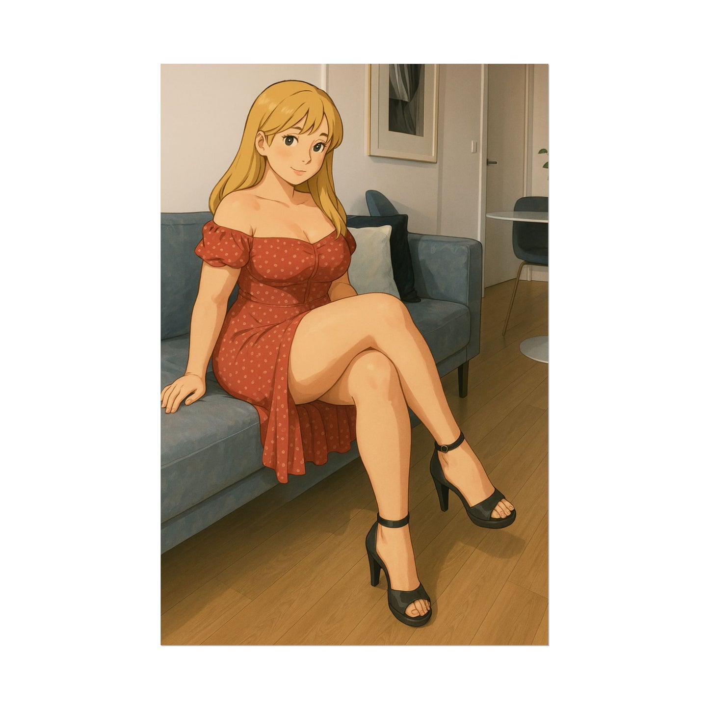 Loco Fits Anime Girls 'Have a Seat' Poster