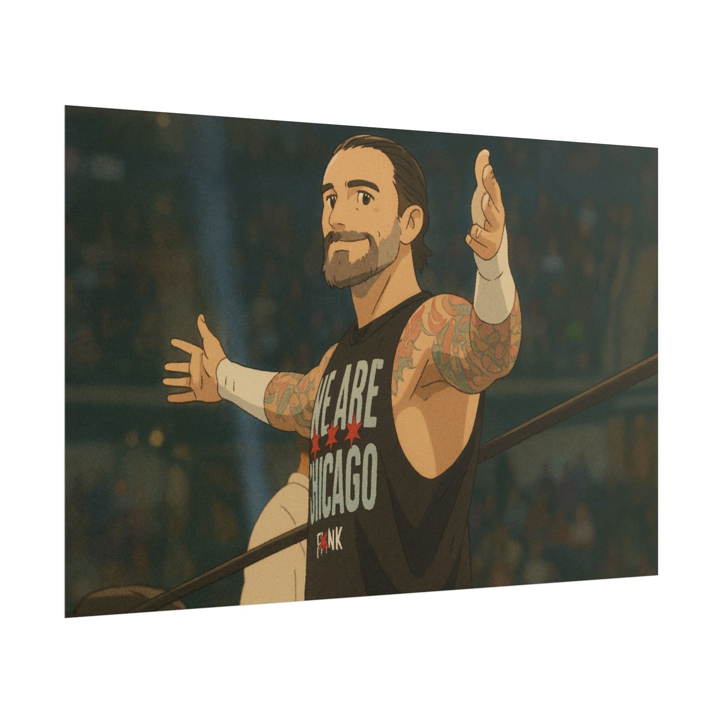 Loco Fits Anime Wrestling 'Chicago is Punk' Poster
