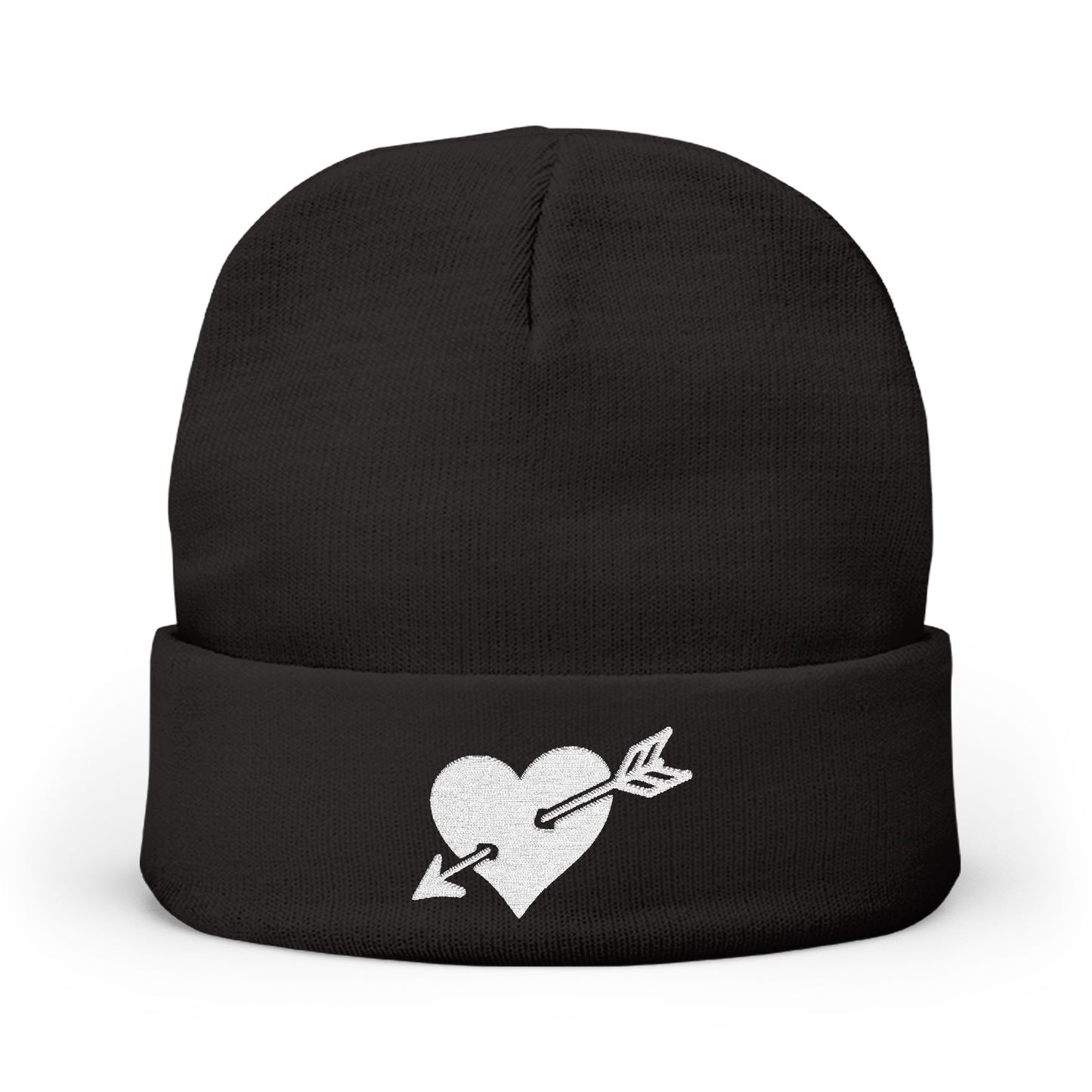 "Baddie Street" Arrow Heart V3 Cuffed Knitted Beanie