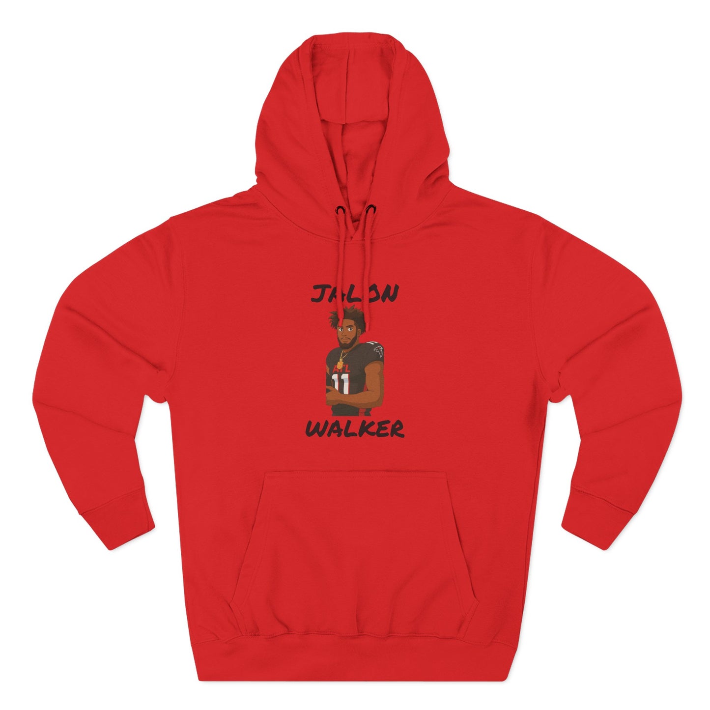Anime Football 'Jalon Walker' Three-Panel Fleece Hoodie