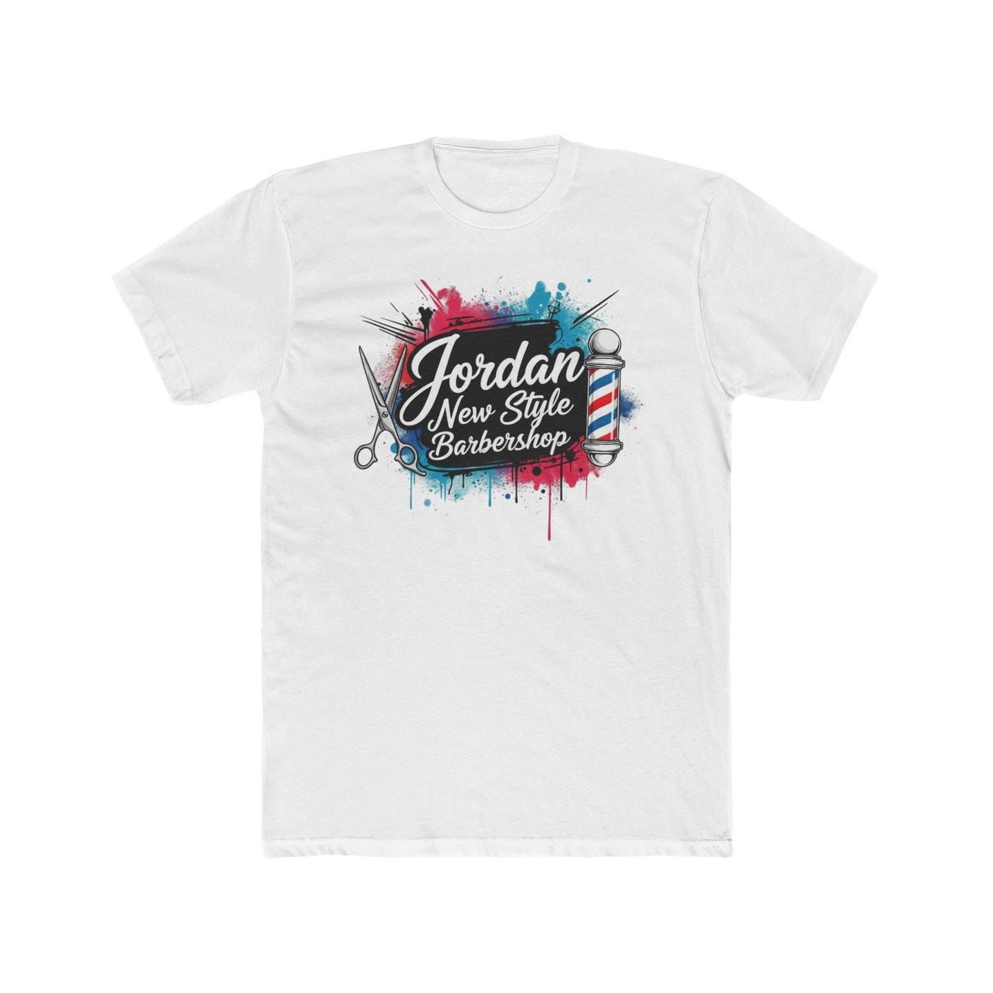 Jordan New Style Barbershop Alternative Logo V2 Cotton Crew Tee