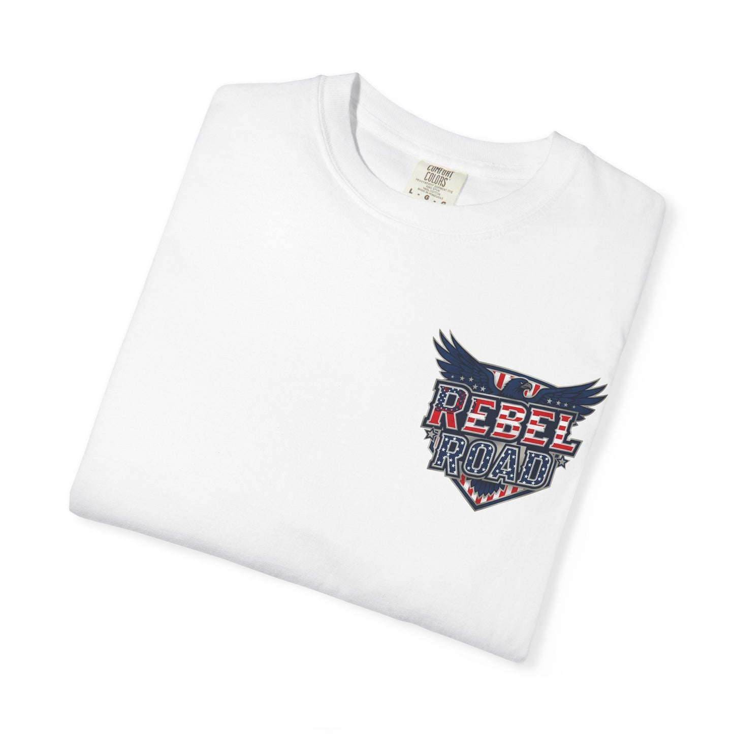 "Rebel Road" American Dream Pocket Logo Graphic Tee