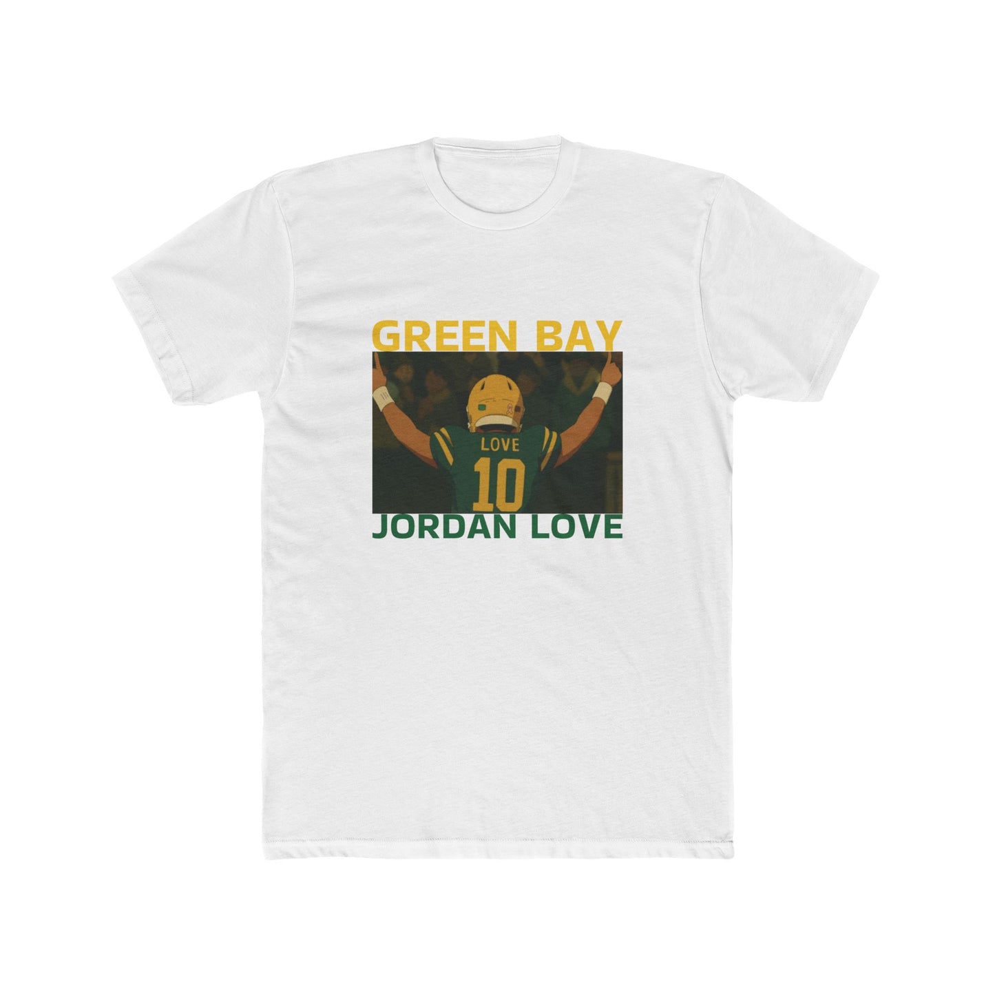 Anime Football 'Green Bay Jordan Love' Cotton Crew Tee