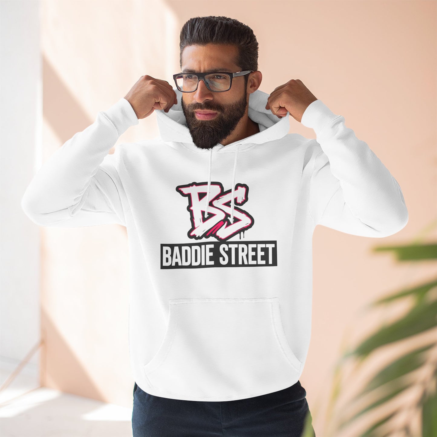 "Baddie Street" Streetwise V1 BS Logo Fleece Hoodie