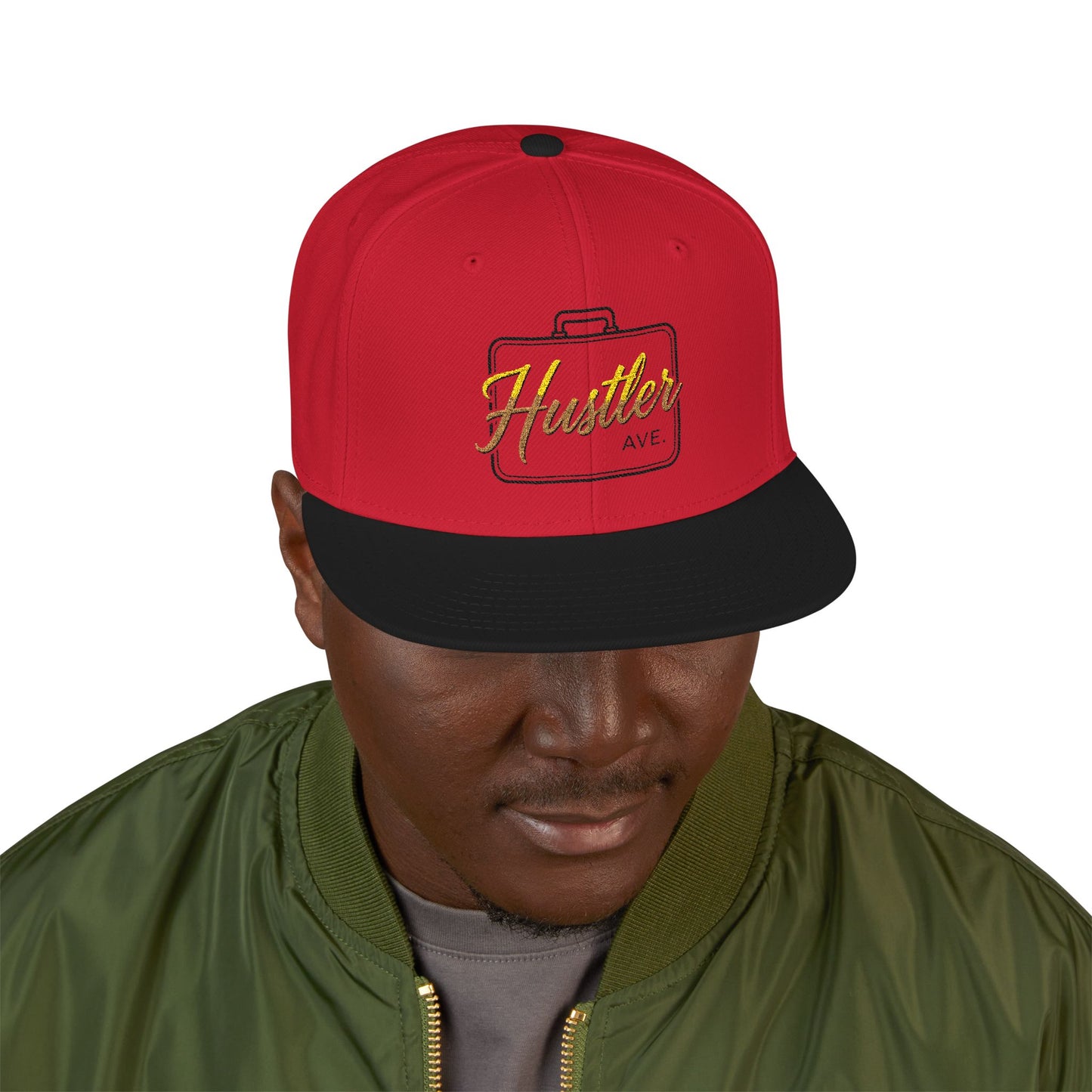 Base "Hustler Ave" All Business Gold Briefcase Snapback