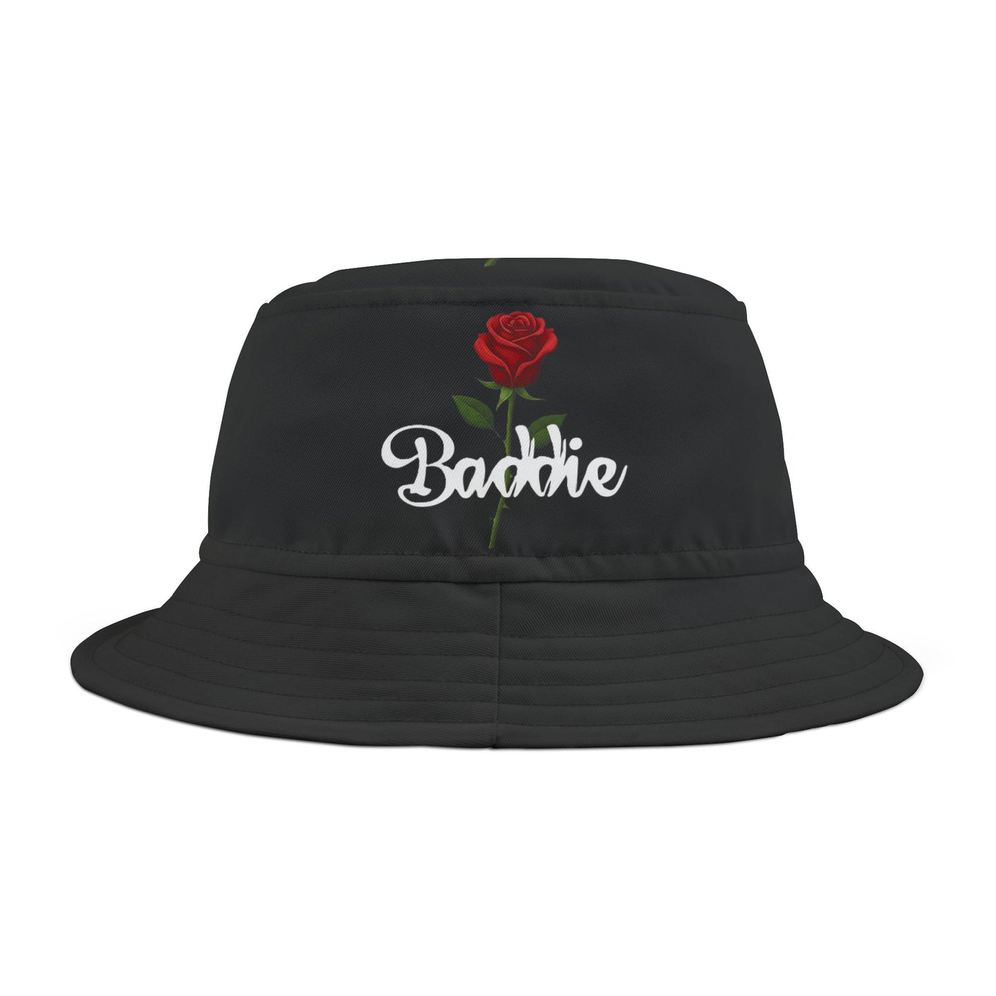 "Baddie Street" Labeled Baddie Rose Bucket Hat