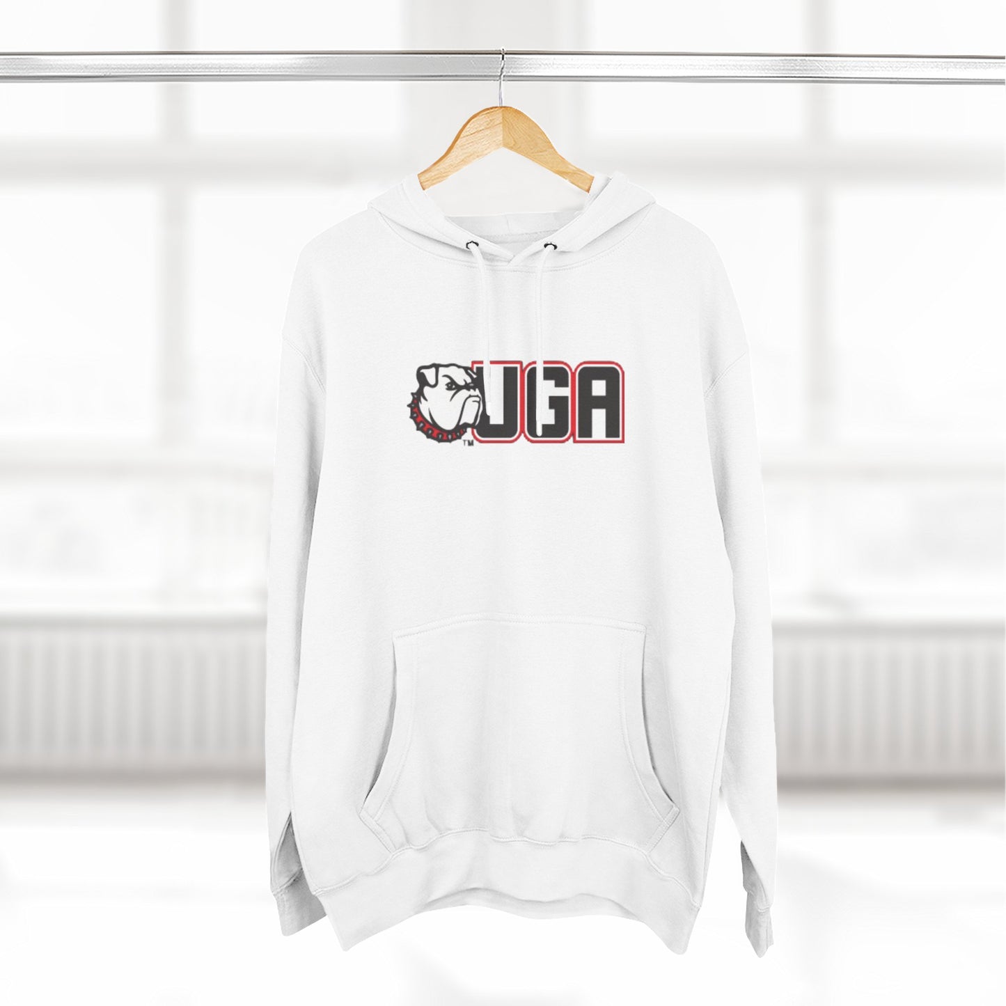 'UGA' Three-Panel Fleece Hoodie