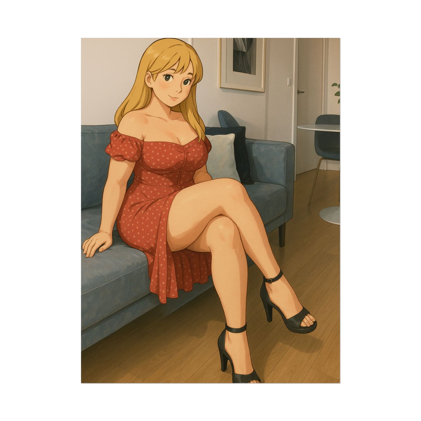 Loco Fits Anime Girls 'Have a Seat' Poster