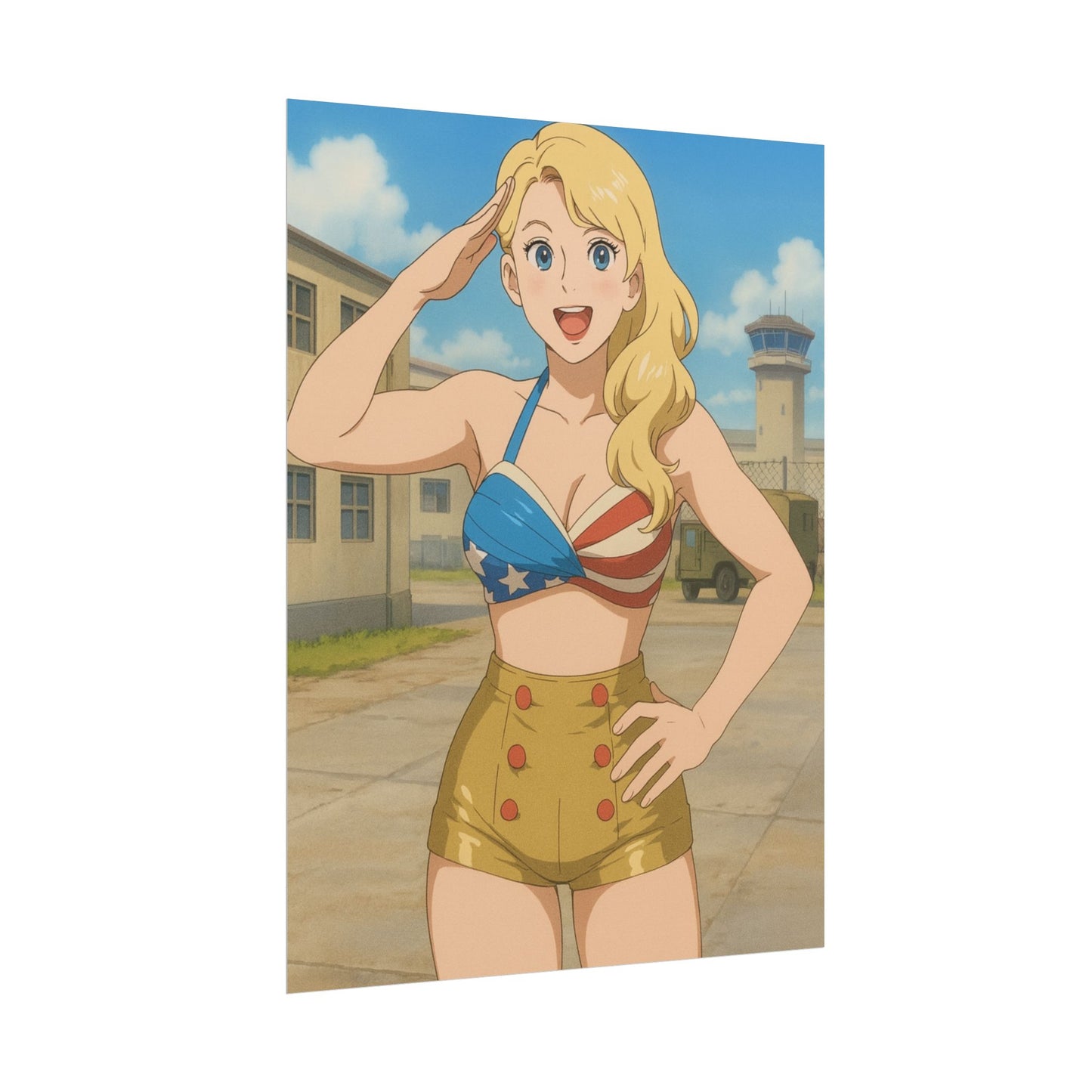 Loco Fits Anime Wrestling 'Salute Lacey Evans' Poster