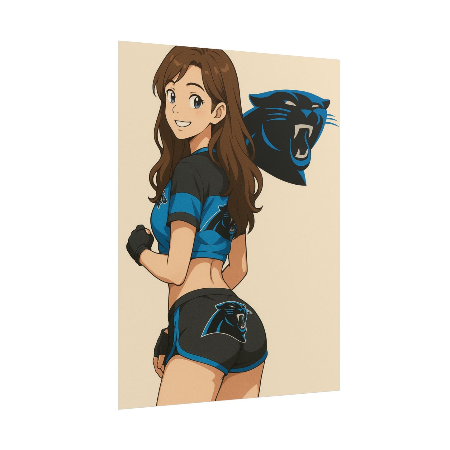 Loco Fits Anime Girls 'Panthers Cheerleader 1' Poster
