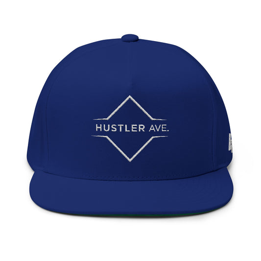 Blue "Hustler Ave" #42 Avalanche Motion Snapback