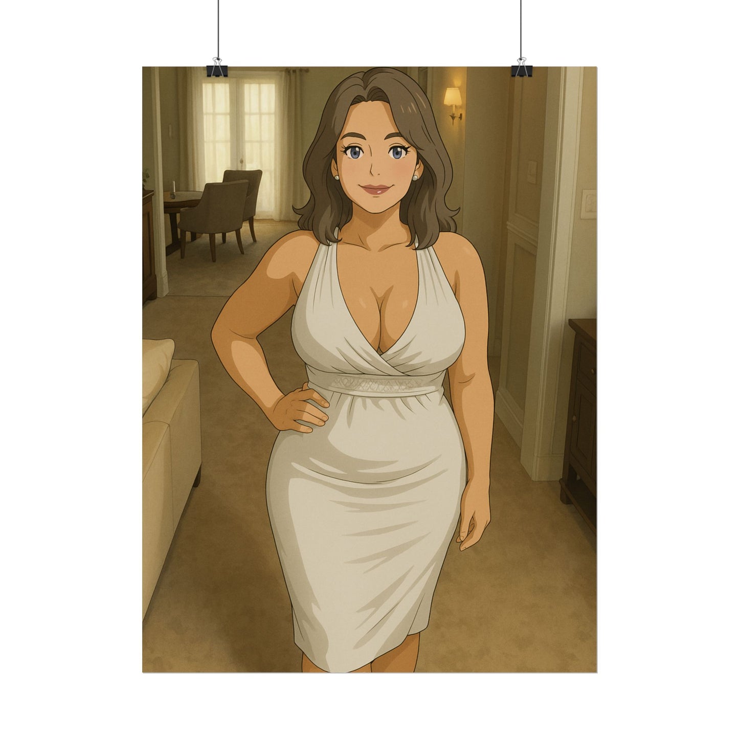 Loco Fits Anime Girls 'Come in for Dinner' Poster