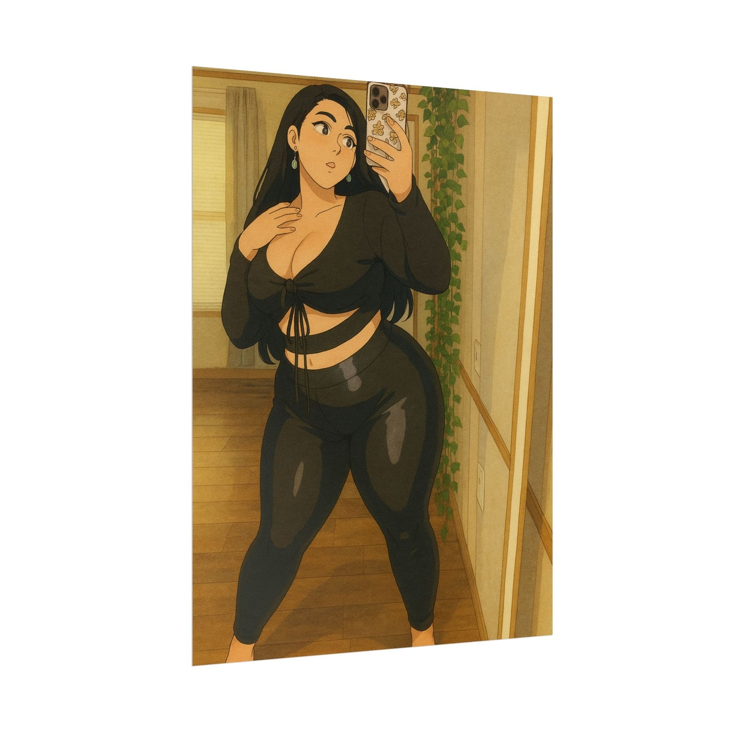 Loco Fits Anime Girls 'Quick Thick Selfie Time' Poster