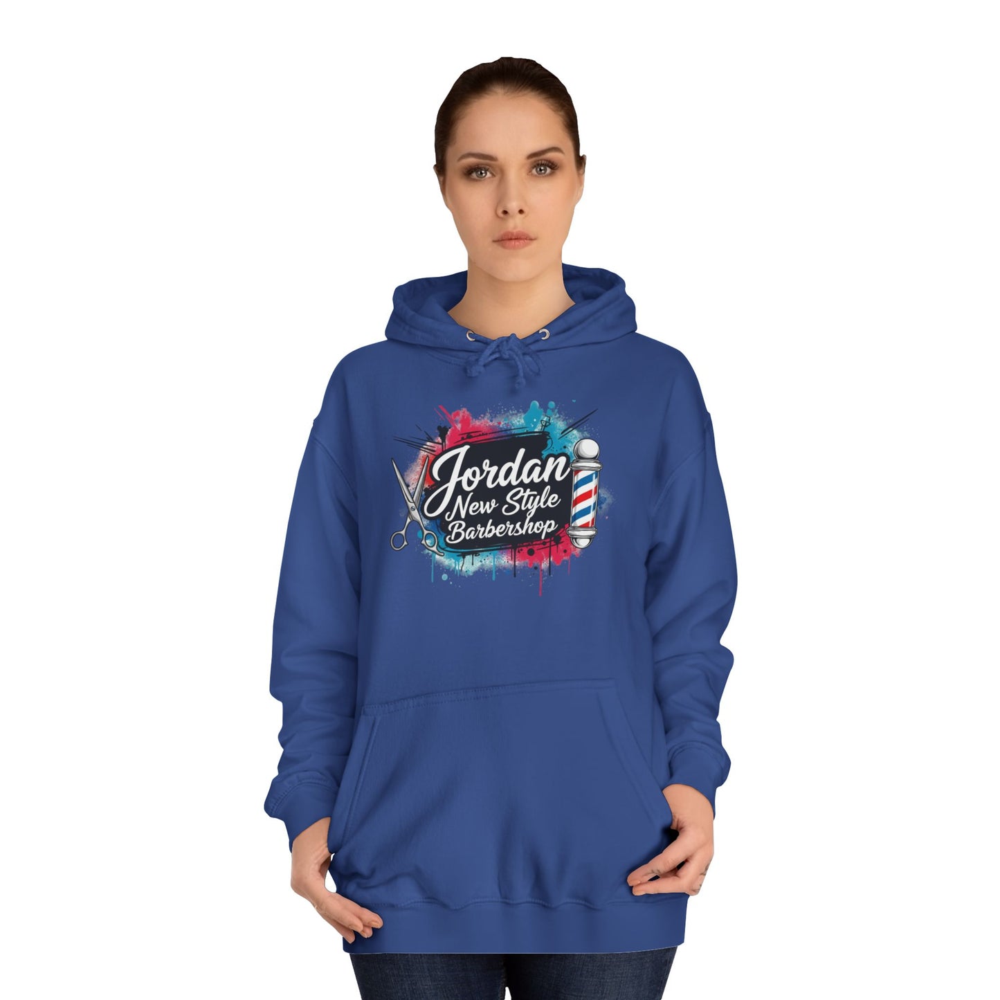 Jordan New Style Barbershop Alternative Logo V2 College Hoodie