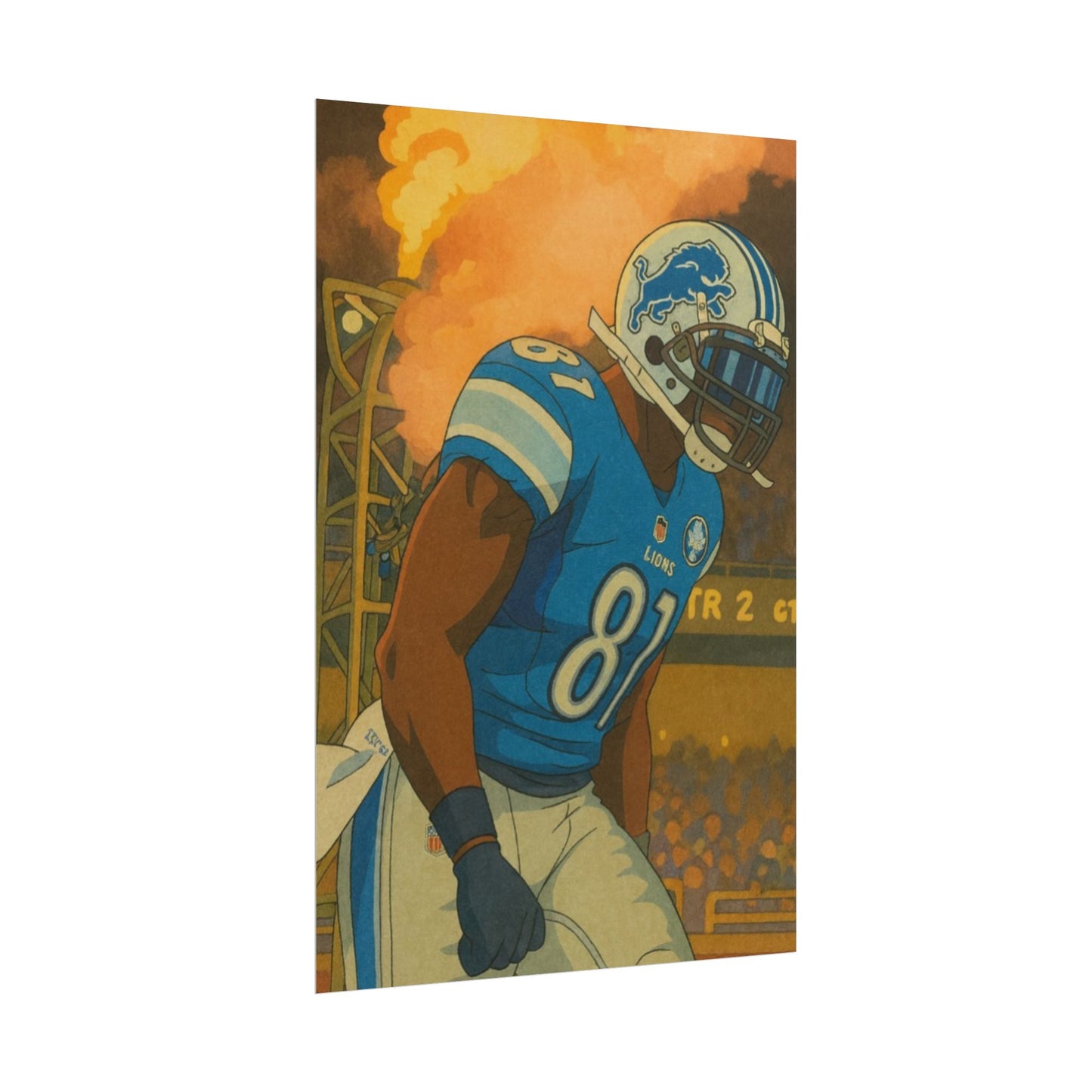 Loco Fits Anime Football 'Megatron Calvin Johnson' Poster